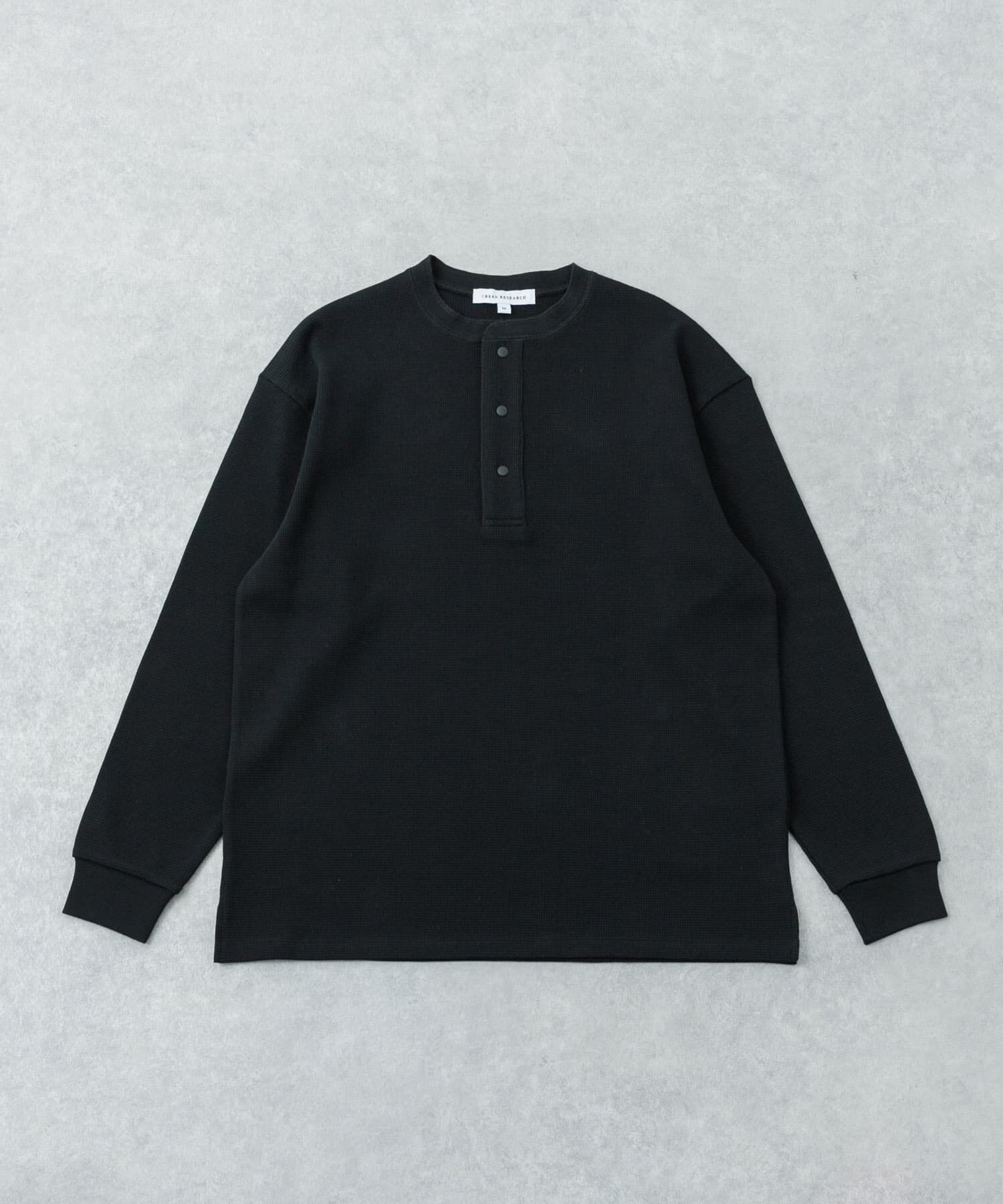 URBAN RESEARCH「『UR TECH』度詰めワッフルヘンリーロングスリーブ」|Tシャツ・カットソー|