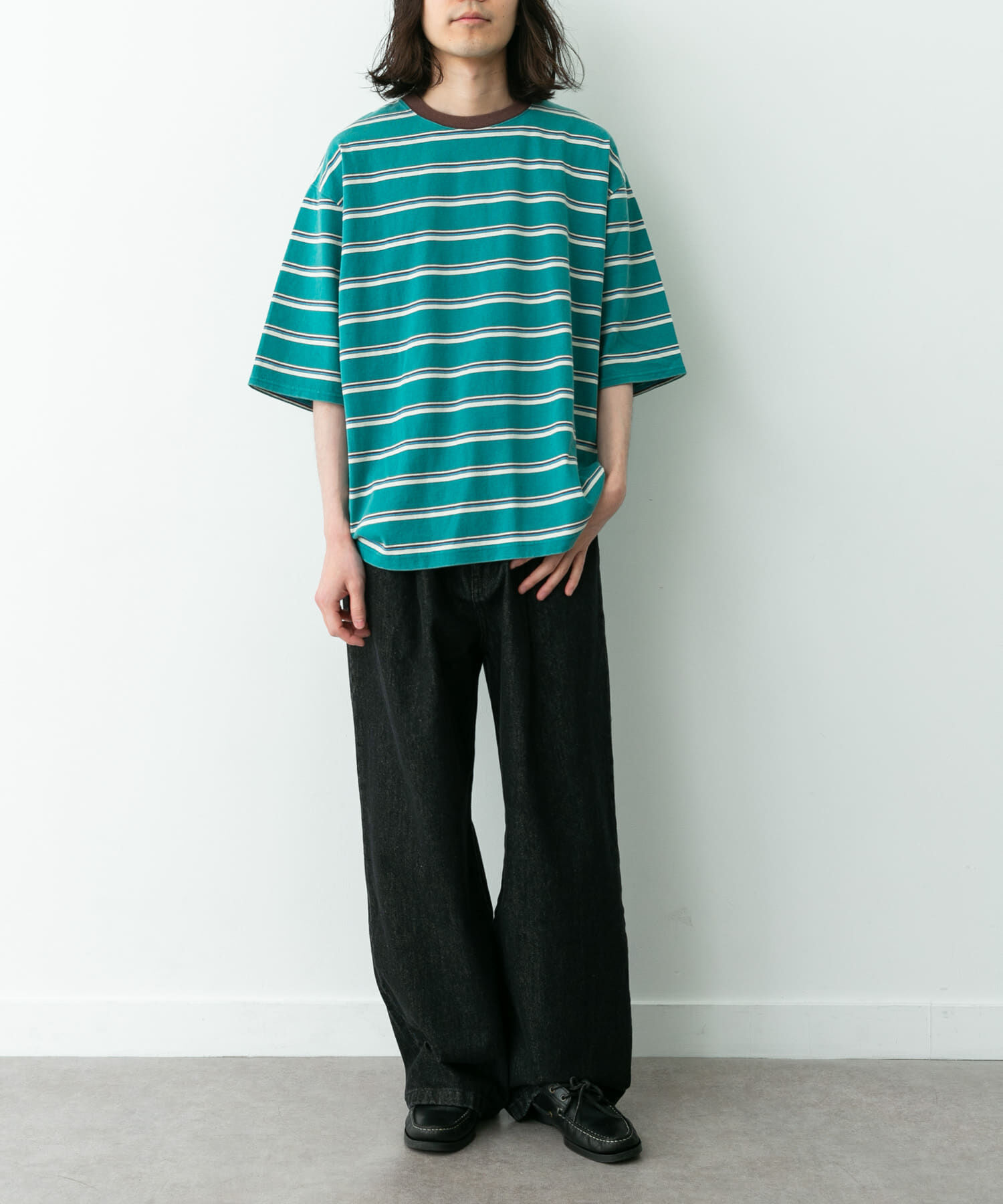 Sonny Label 「マルチボーダーショートスリーブTシャツ」|Tシャツ・カットソー|