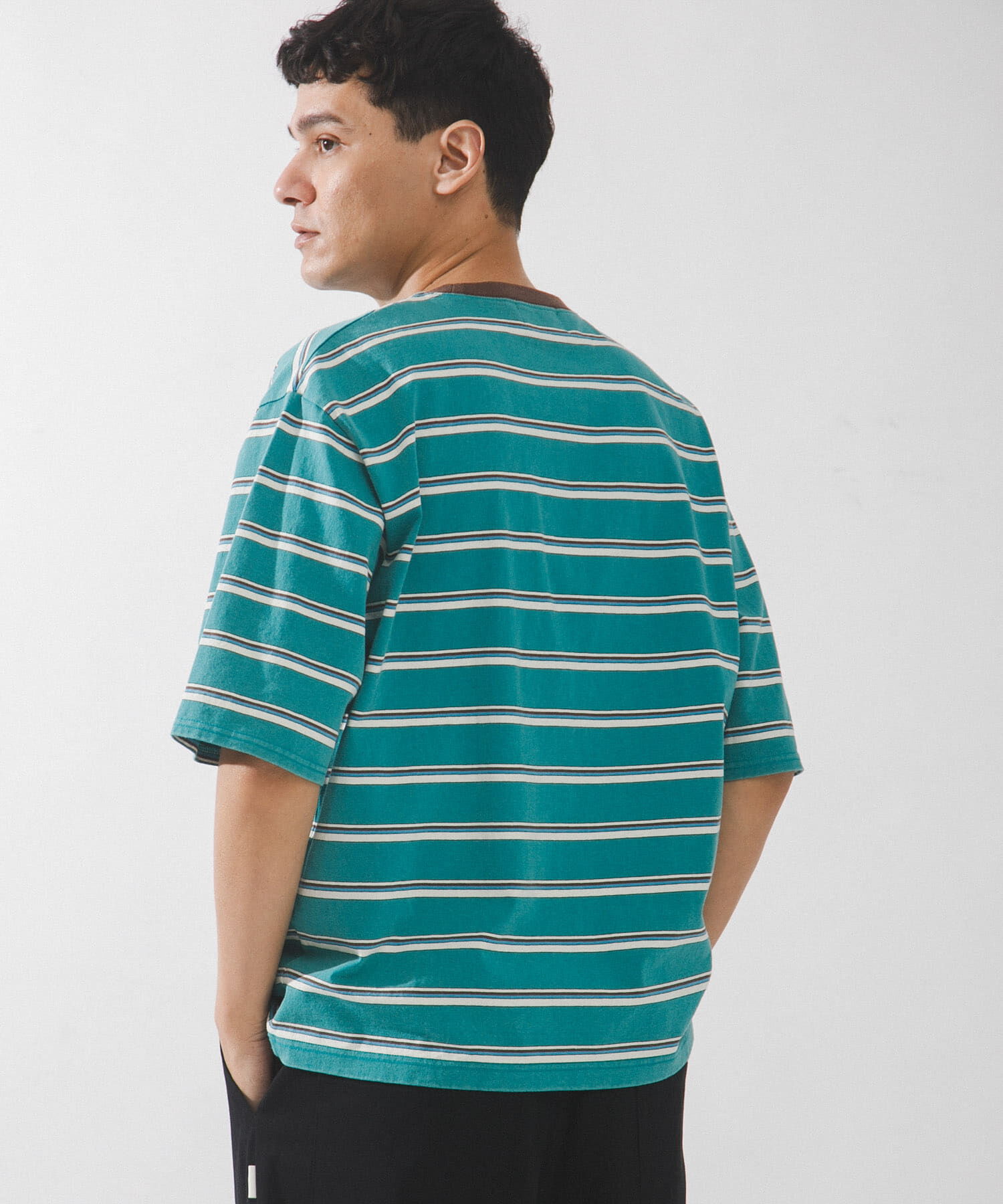 Sonny Label 「マルチボーダーショートスリーブTシャツ」|Tシャツ・カットソー|