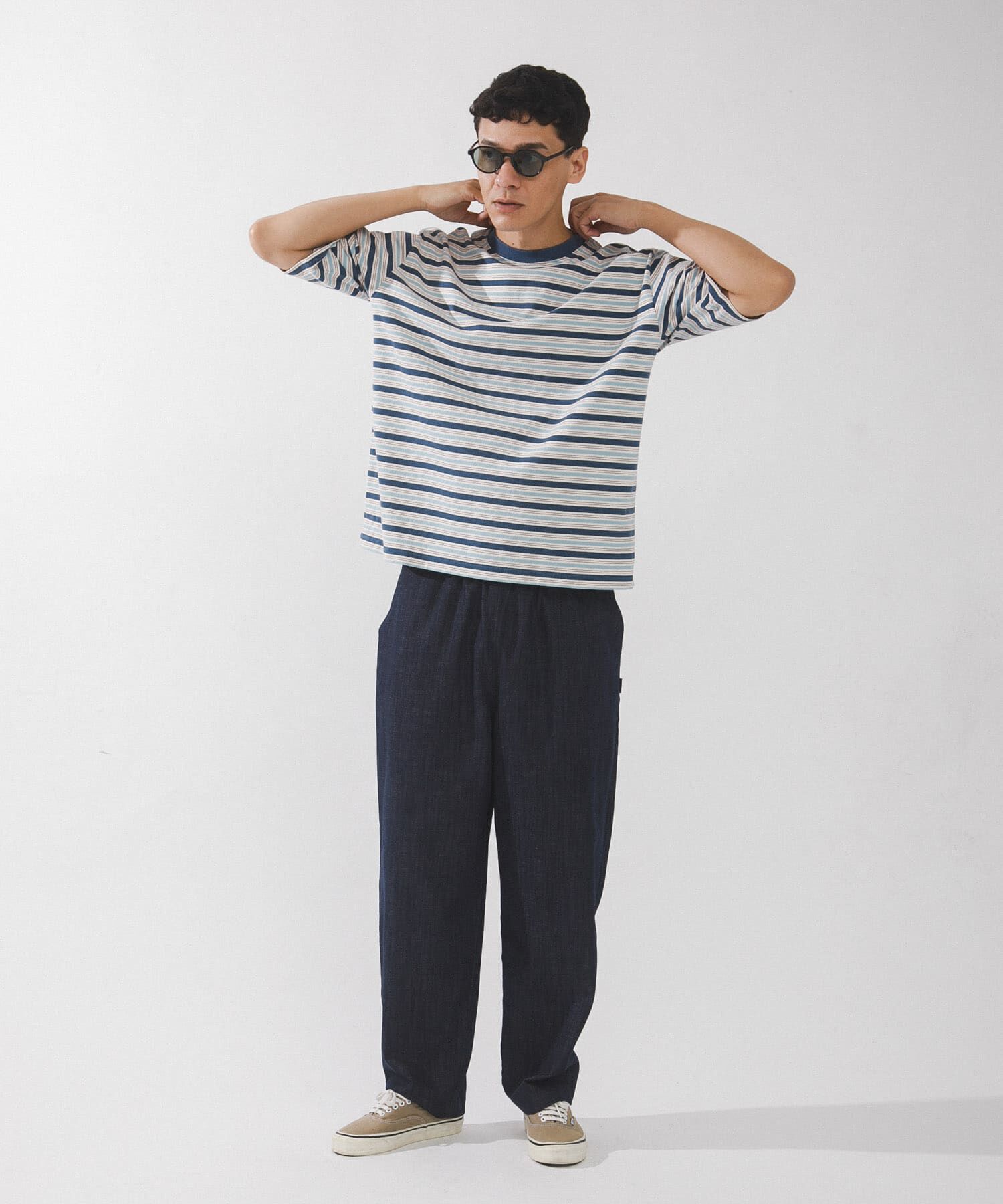 Sonny Label 「マルチボーダーショートスリーブTシャツ」|Tシャツ・カットソー|