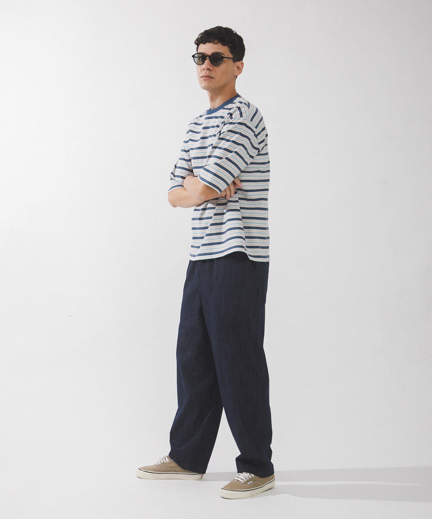 Sonny Label 「マルチボーダーショートスリーブTシャツ」|Tシャツ・カットソー|