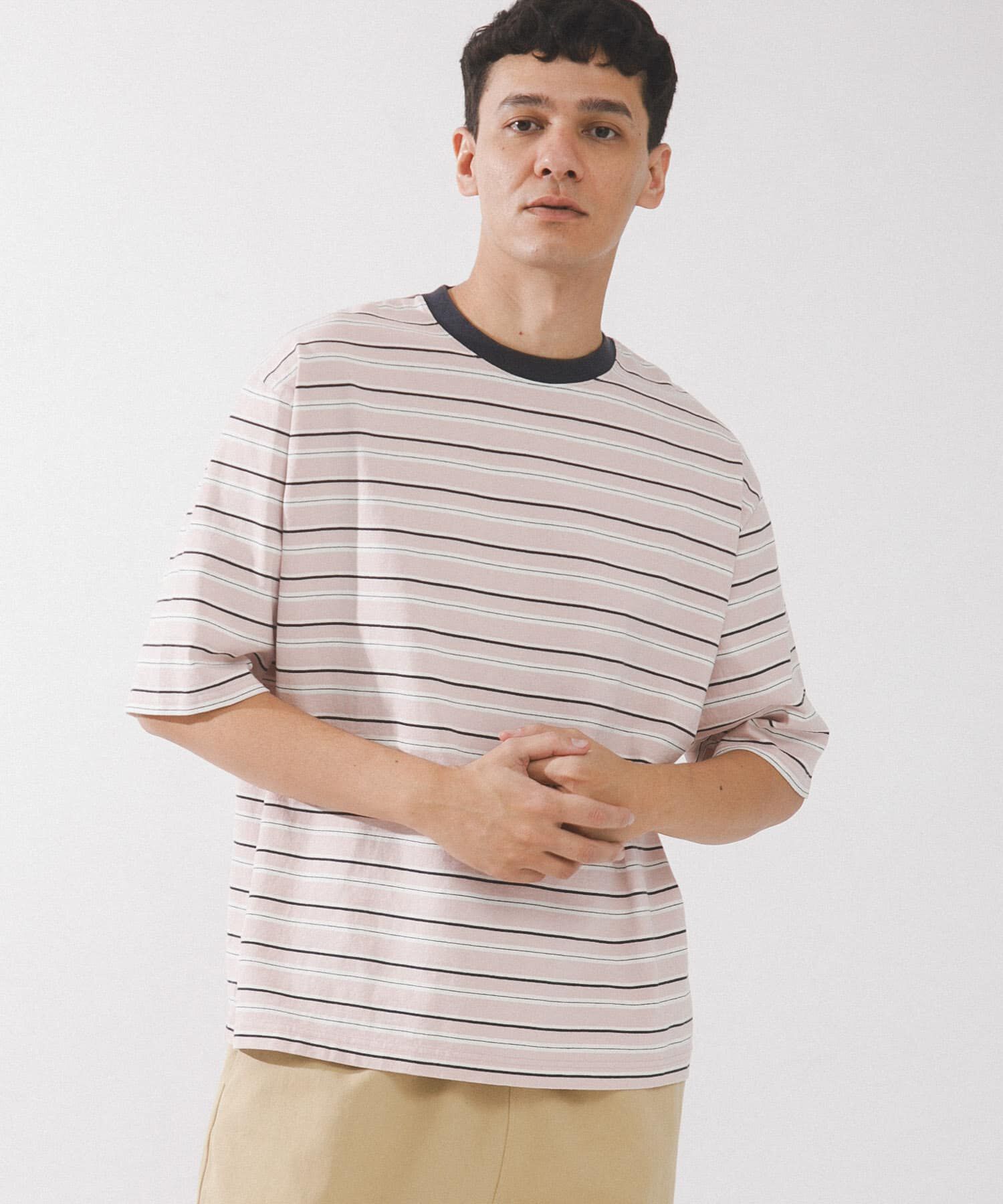 Sonny Label 「マルチボーダーショートスリーブTシャツ」|Tシャツ・カットソー|