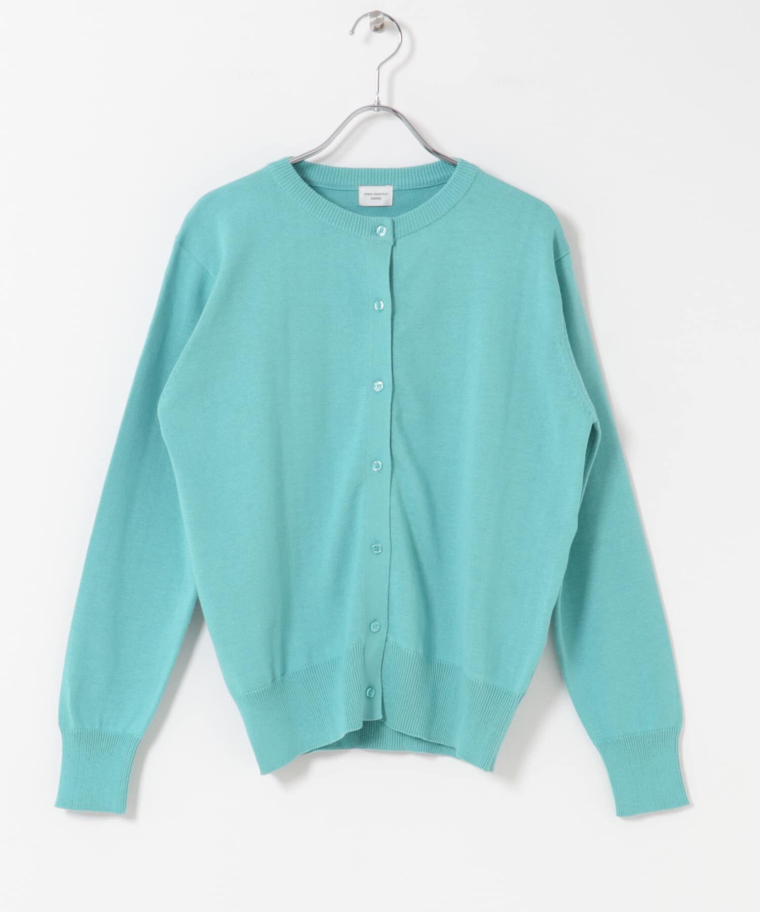URBAN RESEARCH DOORS「オーガニックコットンクルーネックカーディガン」|カーディガン|