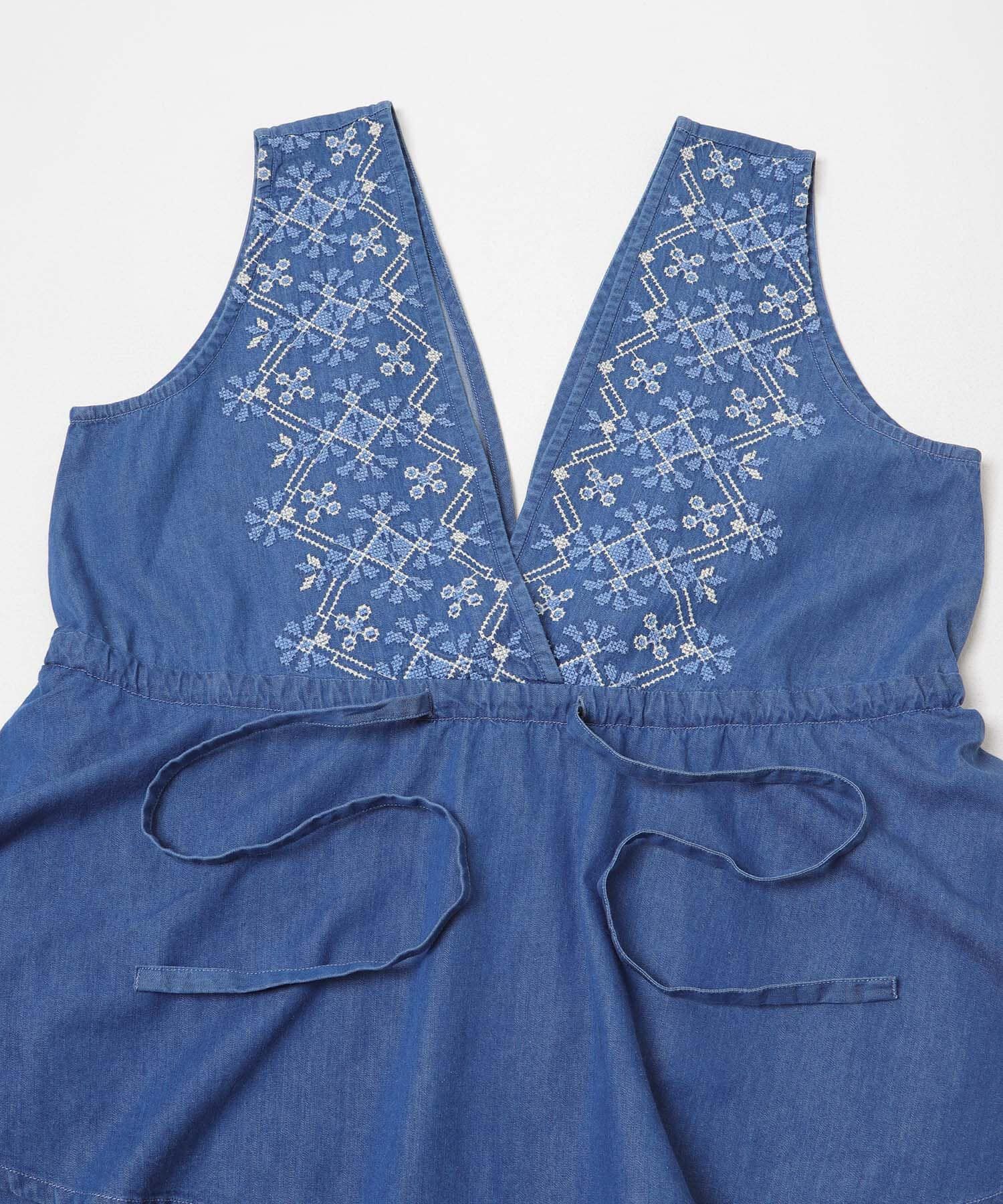 Sonny Label 「クロス刺繍ペプラムサロペット」|オールインワン|