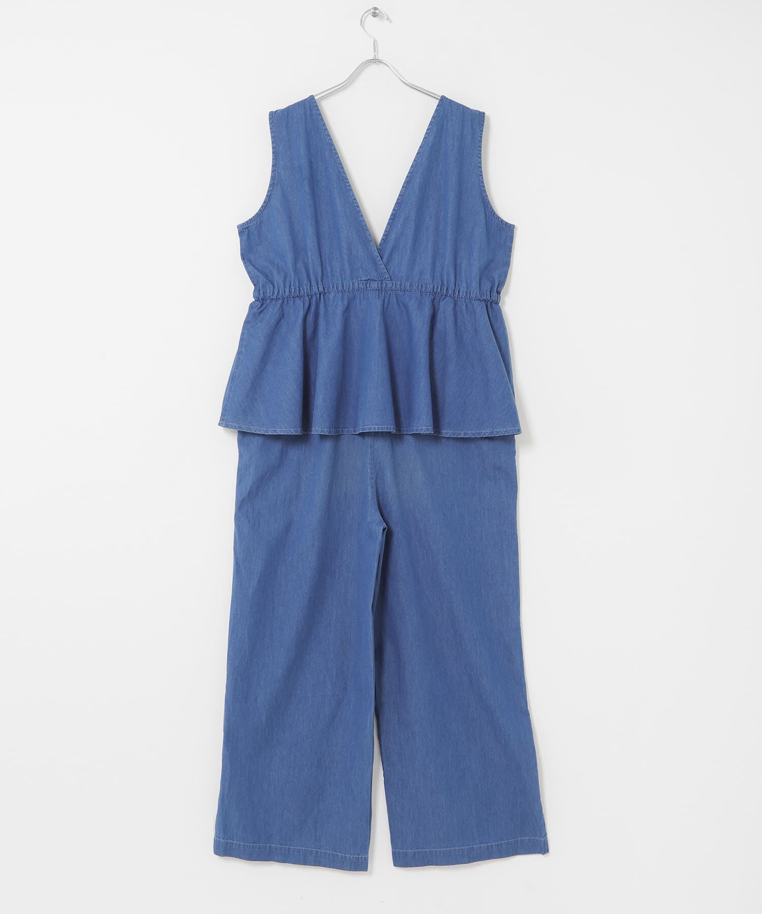 Sonny Label 「クロス刺繍ペプラムサロペット」|オールインワン|