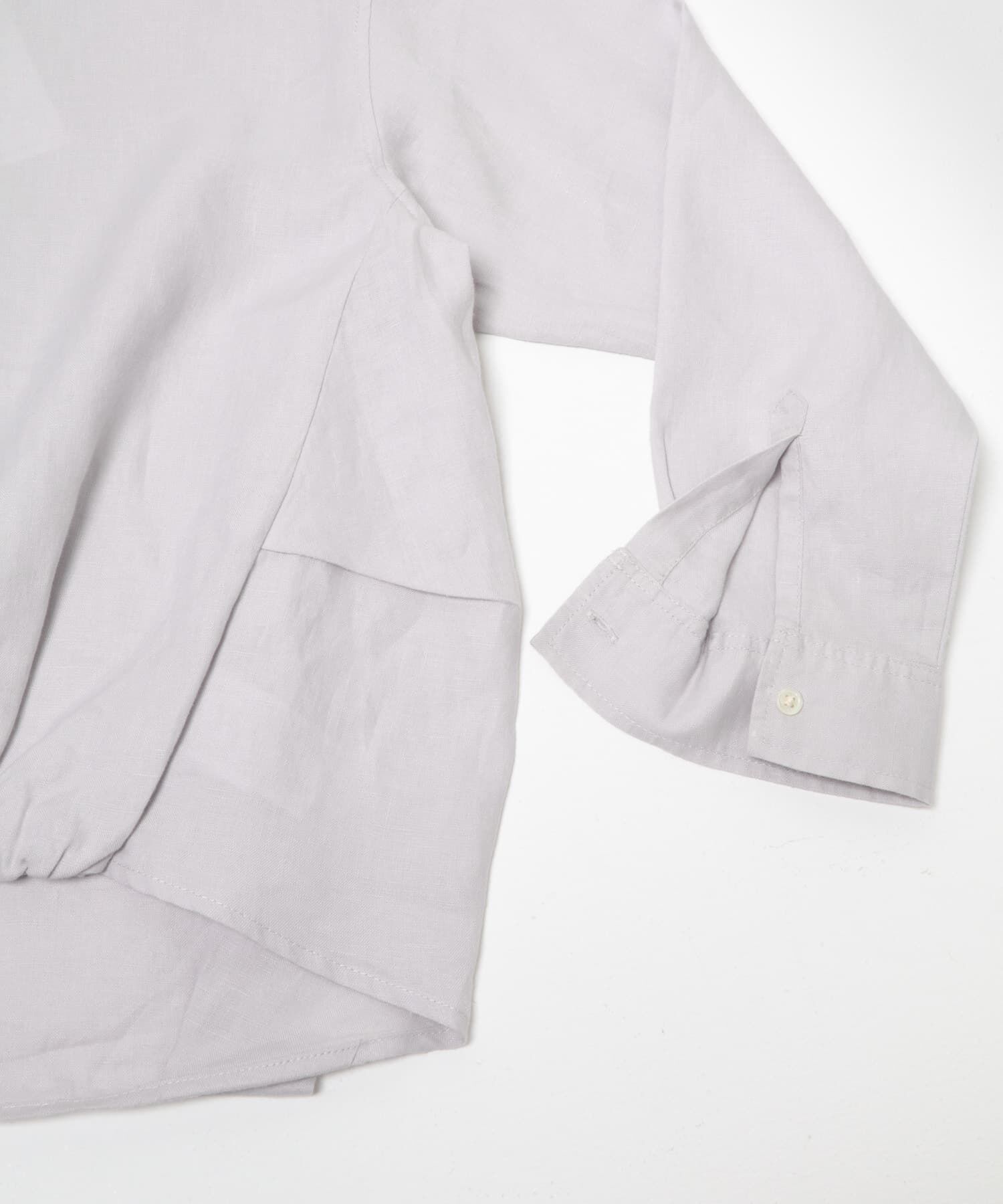 URBAN RESEARCH DOORS「リネンフロントギャザープルオーバー」|シャツ・ブラウス|