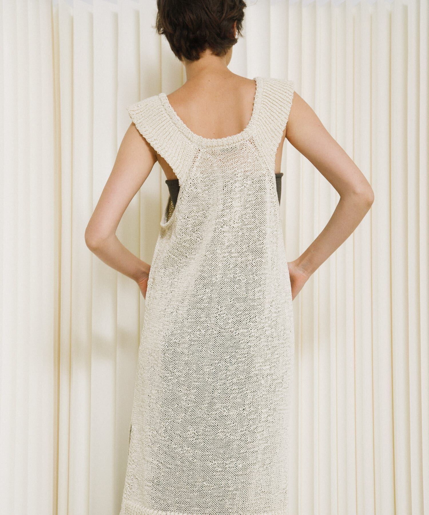 LAATO「knit frill tunic」|チュニック|