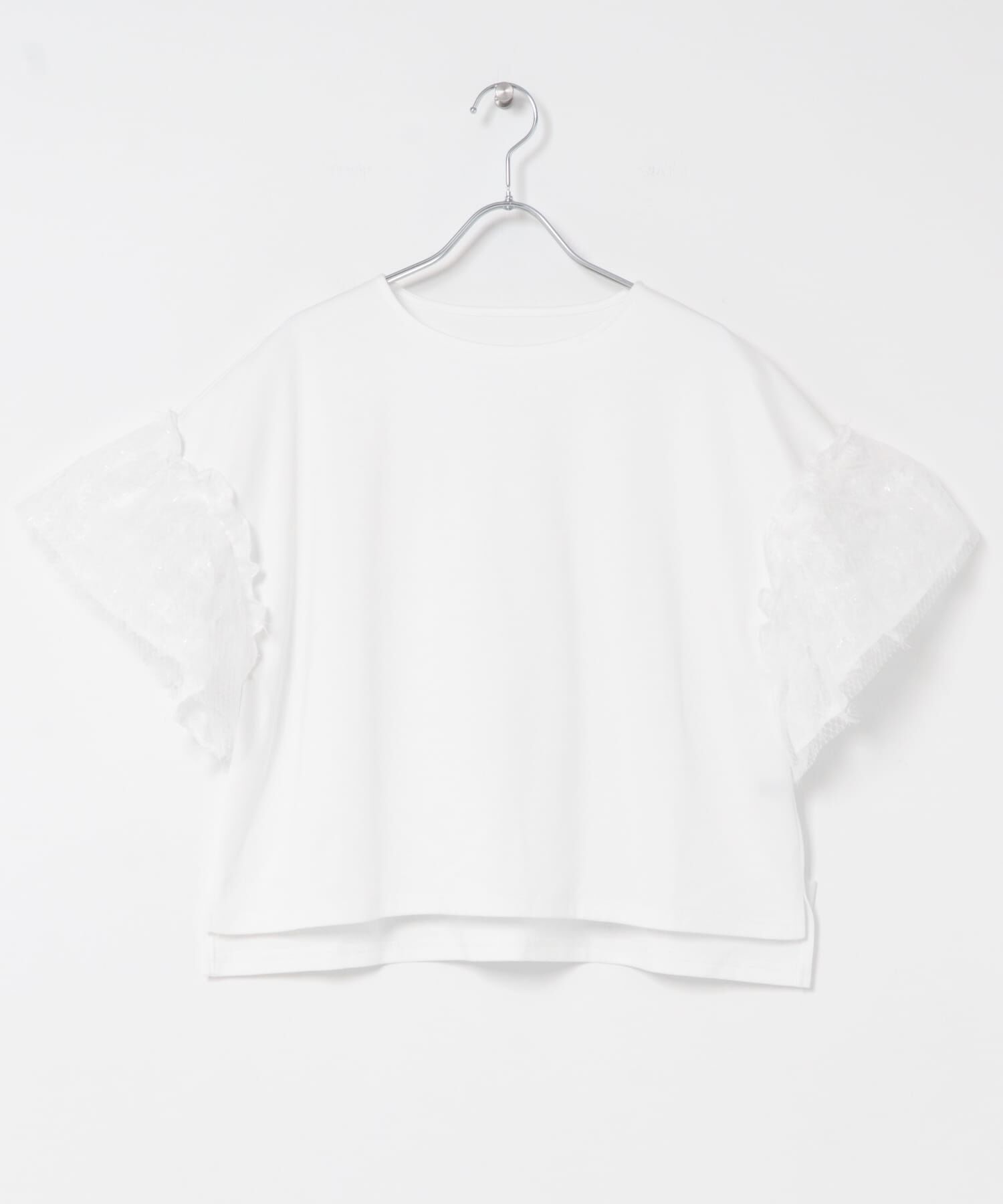 URBAN RESEARCH ROSSO「チュールドッキングTEEブラウス」|Tシャツ・カットソー|