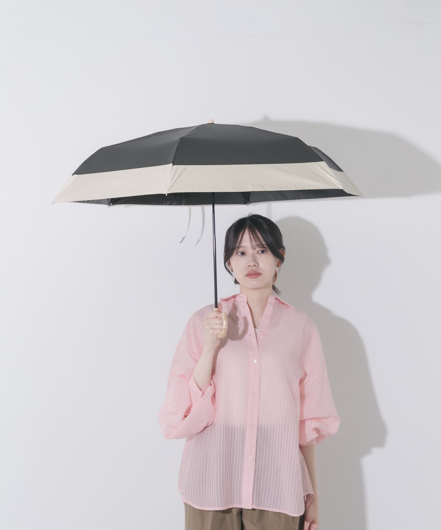 SMELLY「because　晴雨兼用バイカラーミニ」|傘|