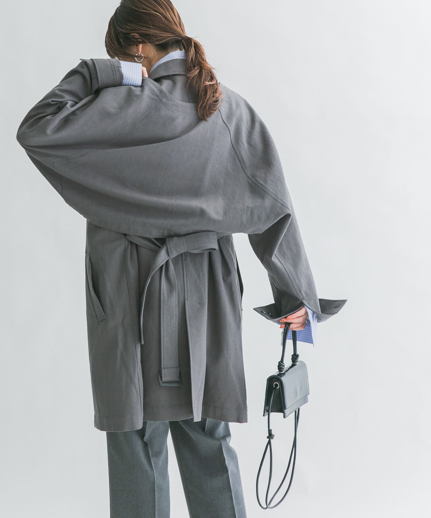  「3WAYミドルコート」|ノーカラーコート|