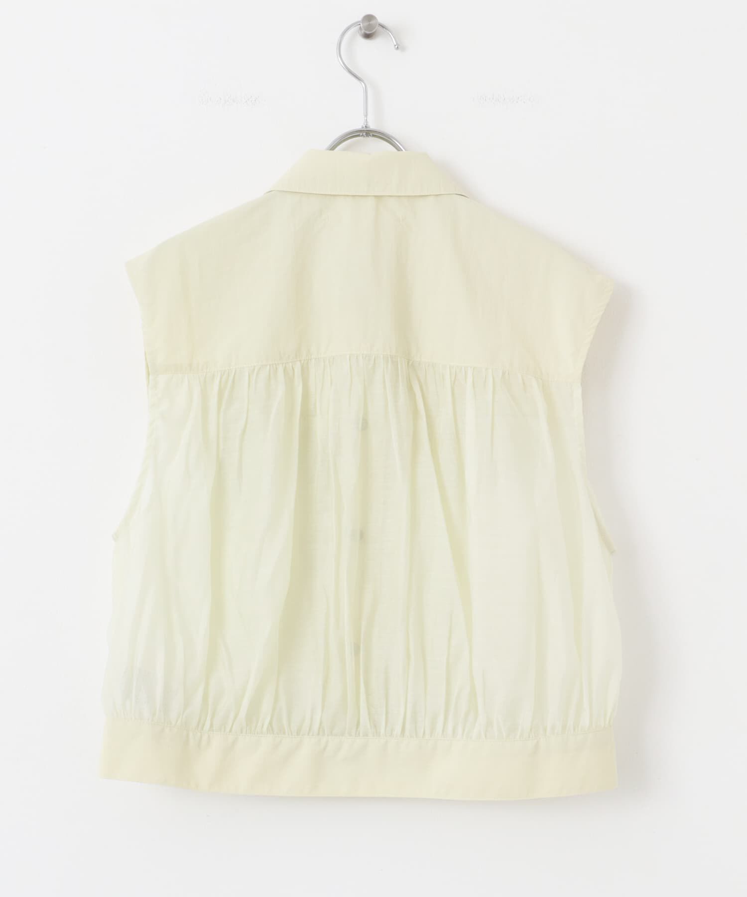  「シアードッキングベスト」|ノーカラーコート|