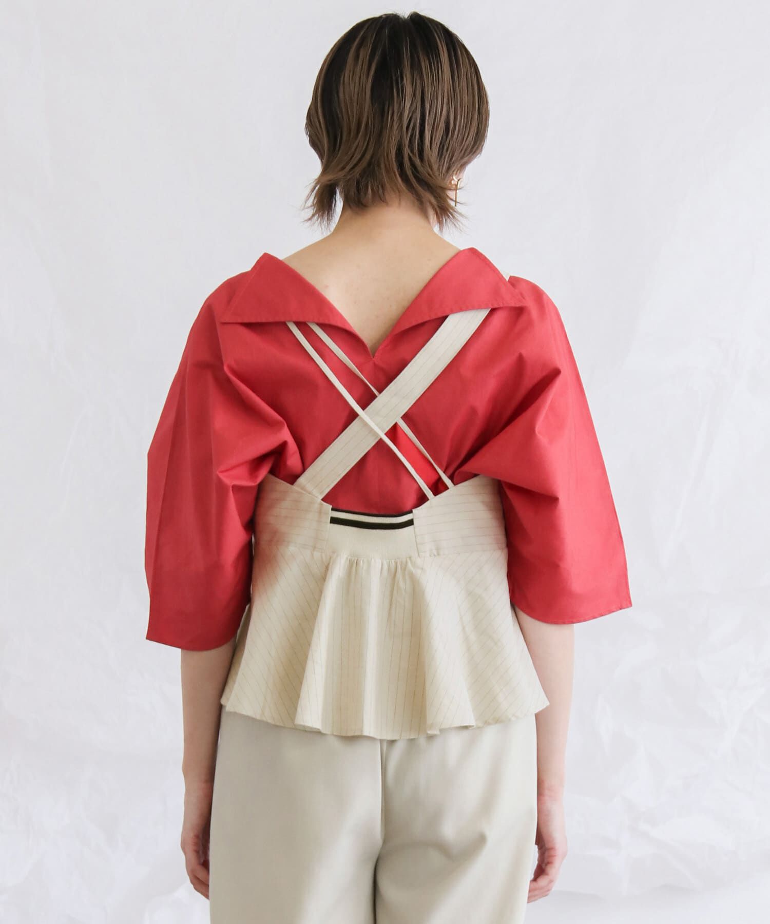  「ストライプアシンメトリーキャミソール&there4;」|キャミソール|