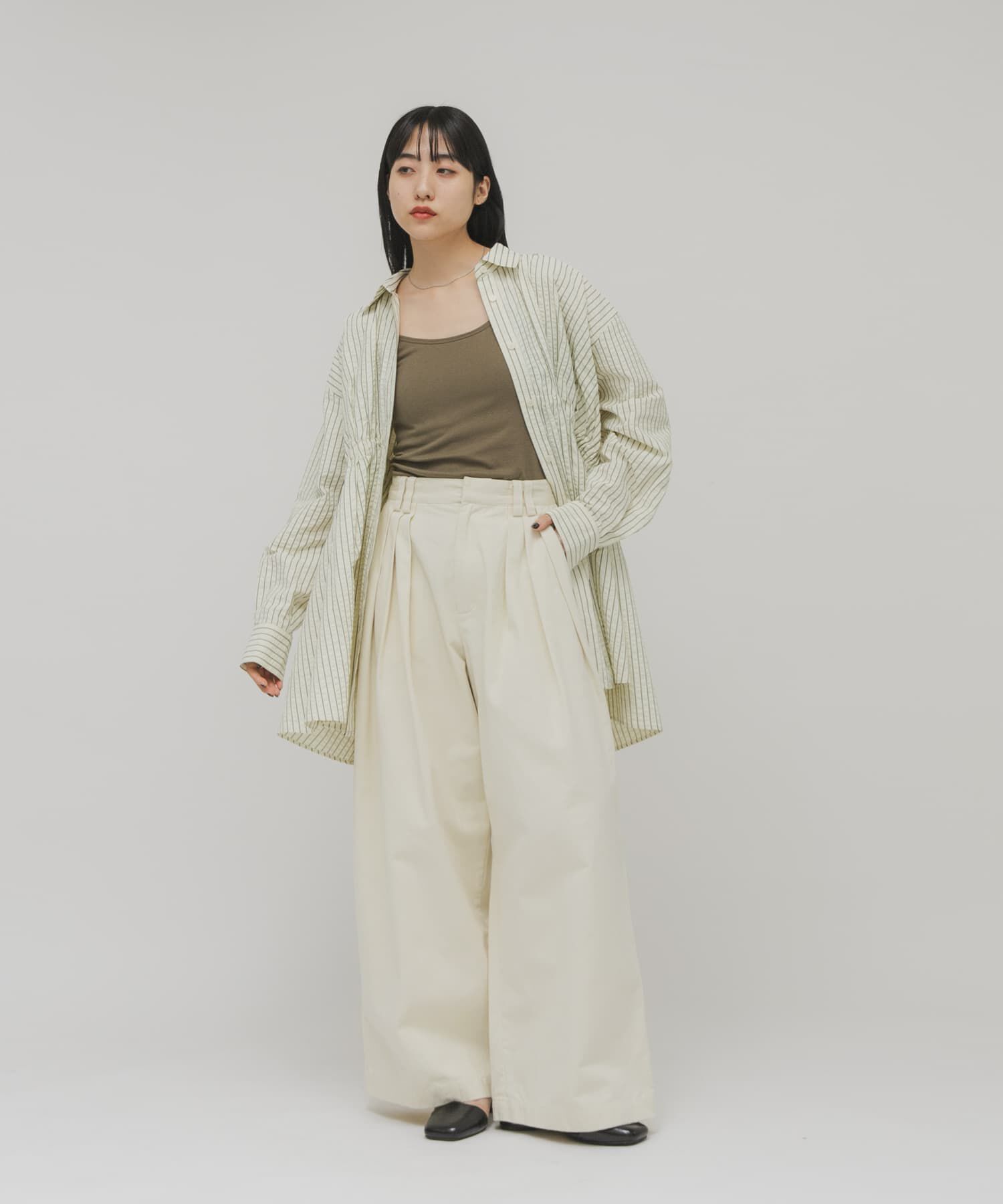  「スパゲティストラップカップ付きキャミ」|キャミソール|