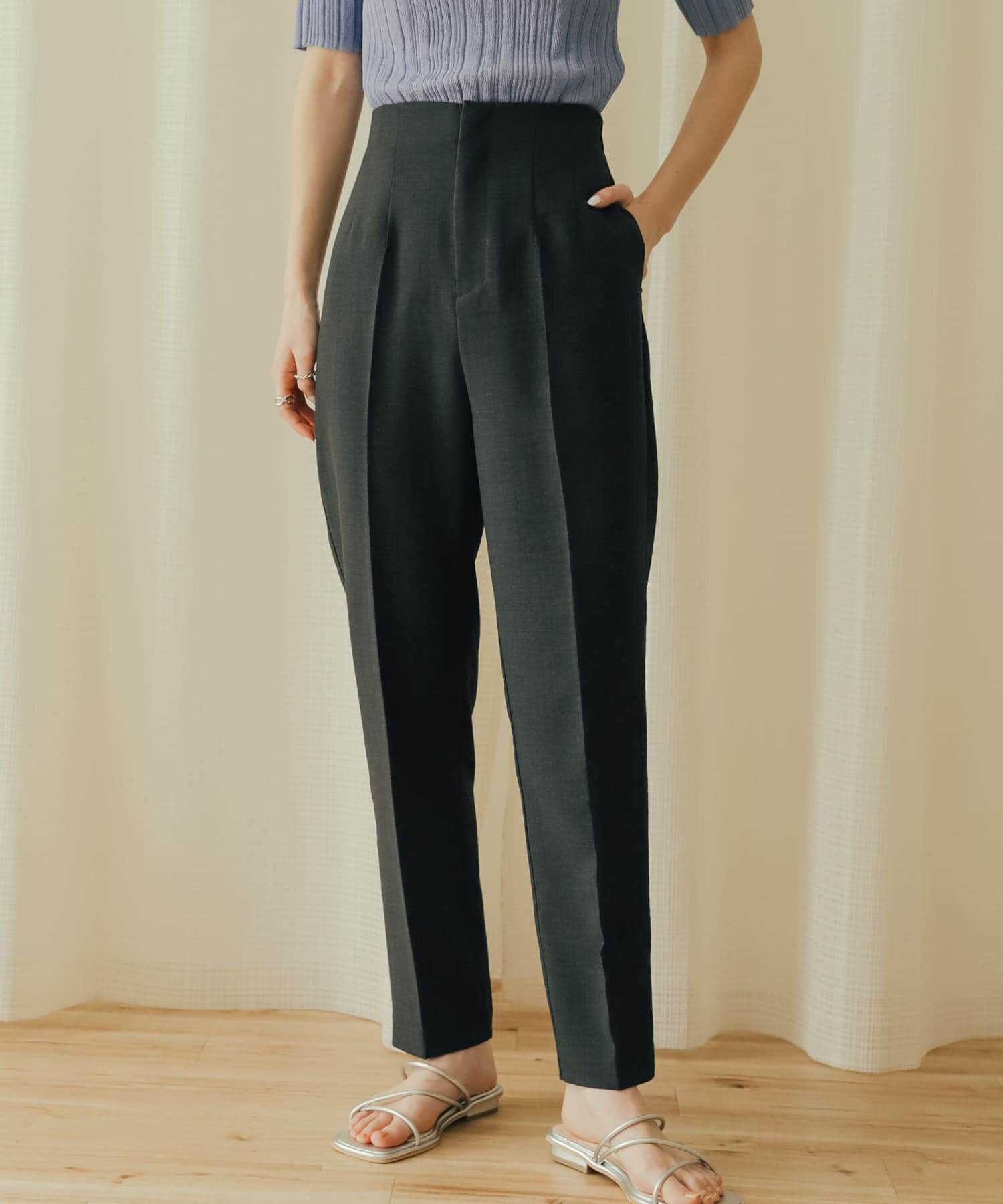 SENSE OF PLACE by URBAN RESEARCH「リネンライクハイウエストテーパードパンツ」|その他|