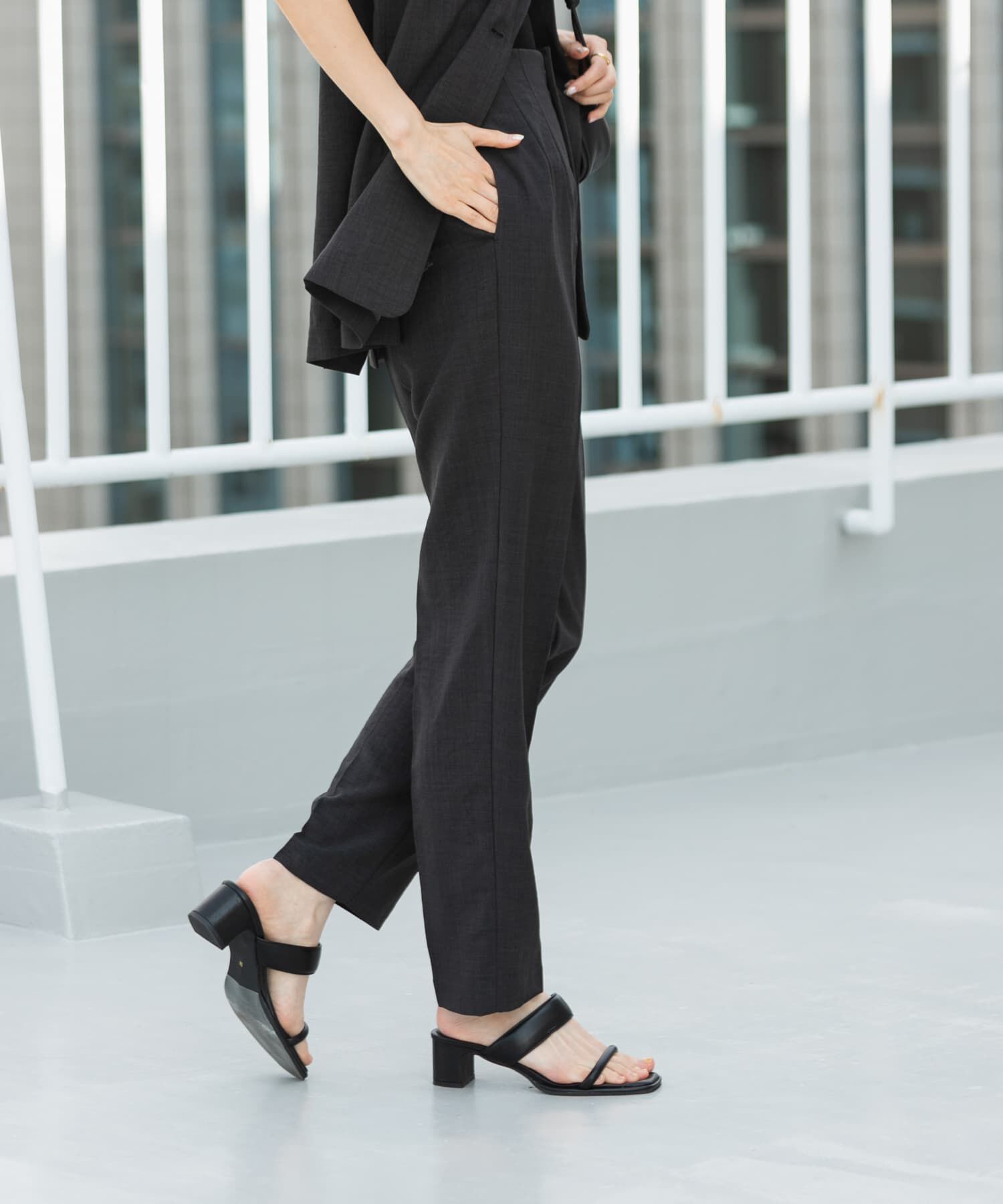 SENSE OF PLACE by URBAN RESEARCH「リネンライクハイウエストテーパードパンツ」|その他|