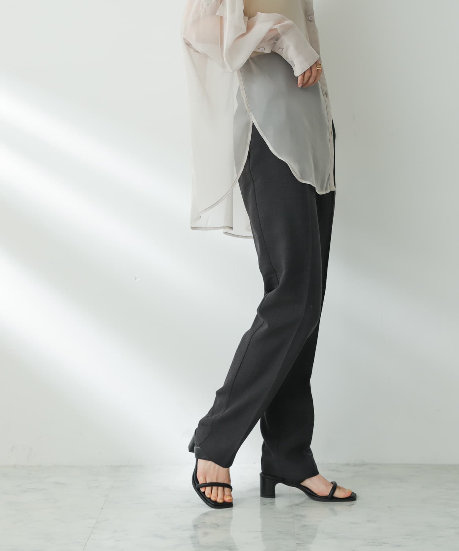 SENSE OF PLACE by URBAN RESEARCH「リネンライクハイウエストテーパードパンツ」|その他|