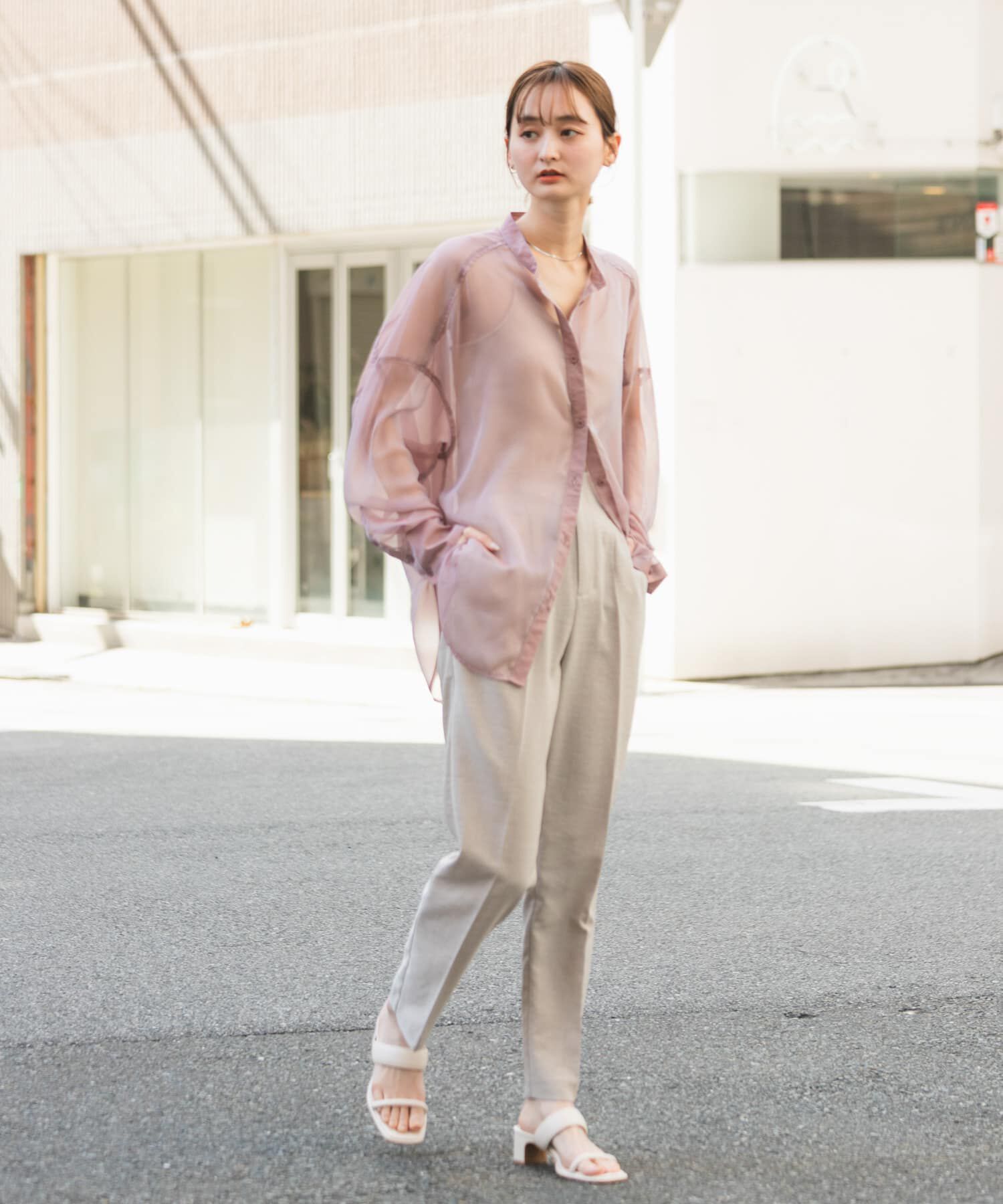 SENSE OF PLACE by URBAN RESEARCH「リネンライクハイウエストテーパードパンツ」|その他|