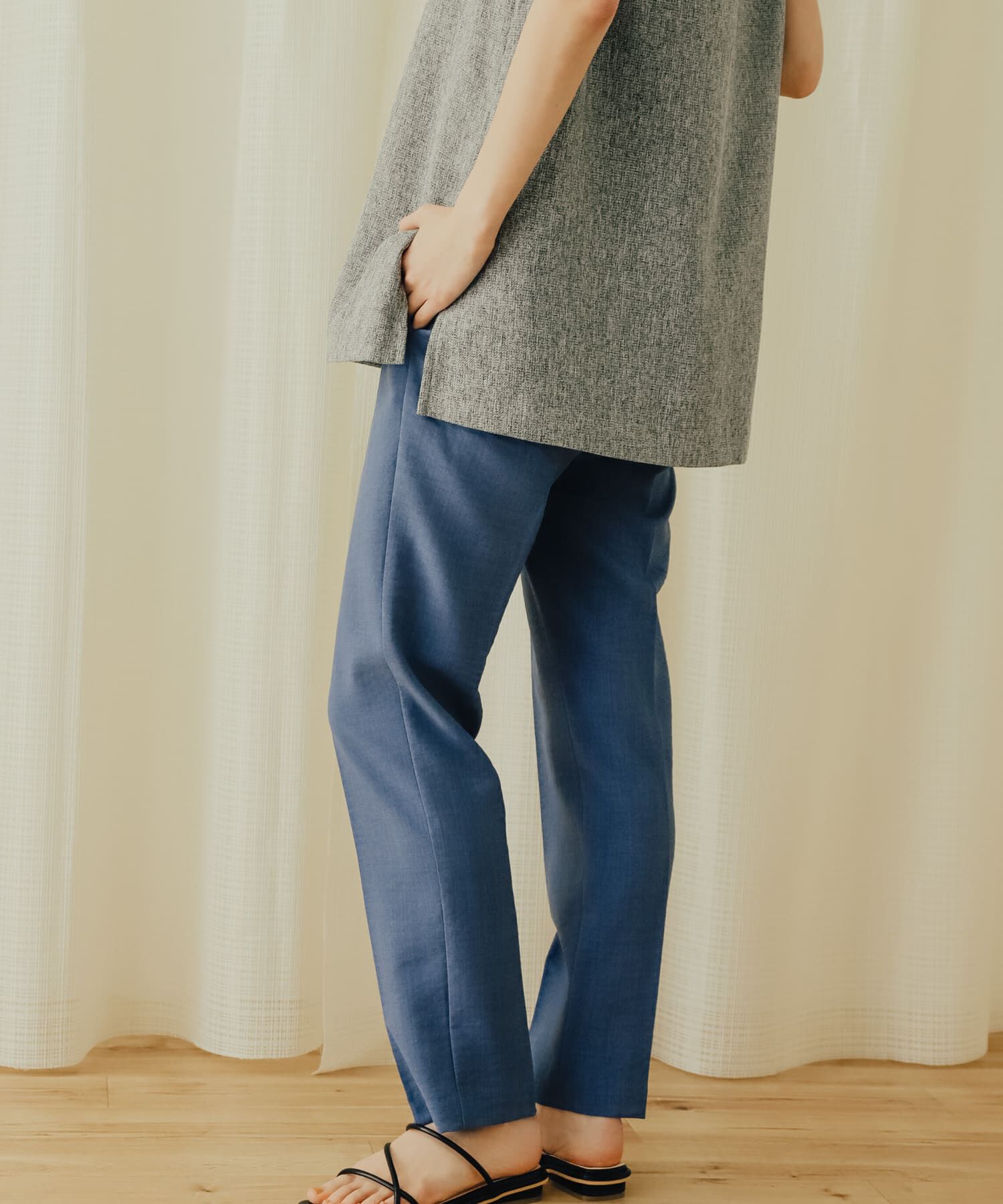 SENSE OF PLACE by URBAN RESEARCH「リネンライクハイウエストテーパードパンツ」|その他|