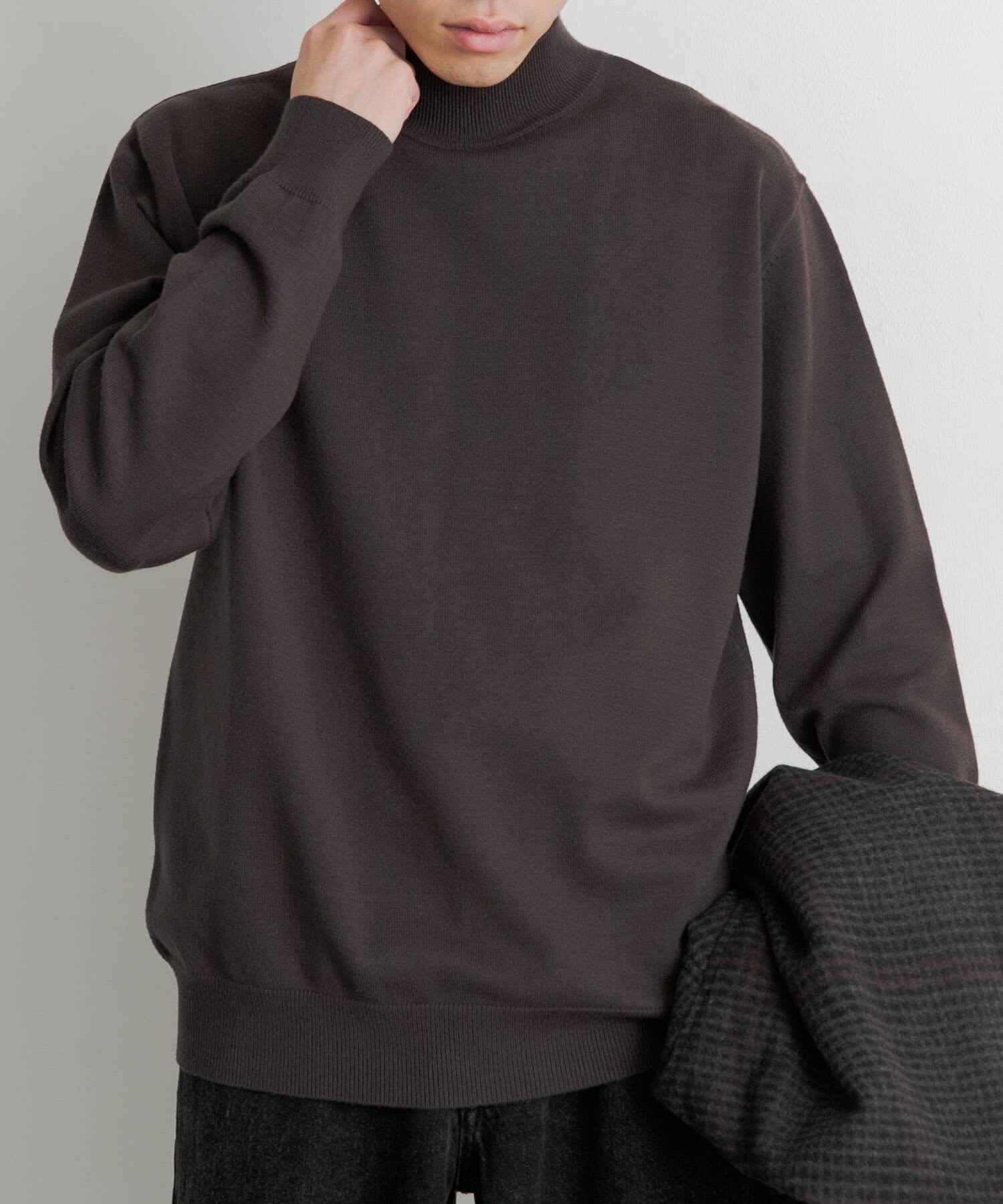 SENSE OF PLACE by URBAN RESEARCH「『ユニセックス』ストレッチモックネックセーター」|ニット・セーター|