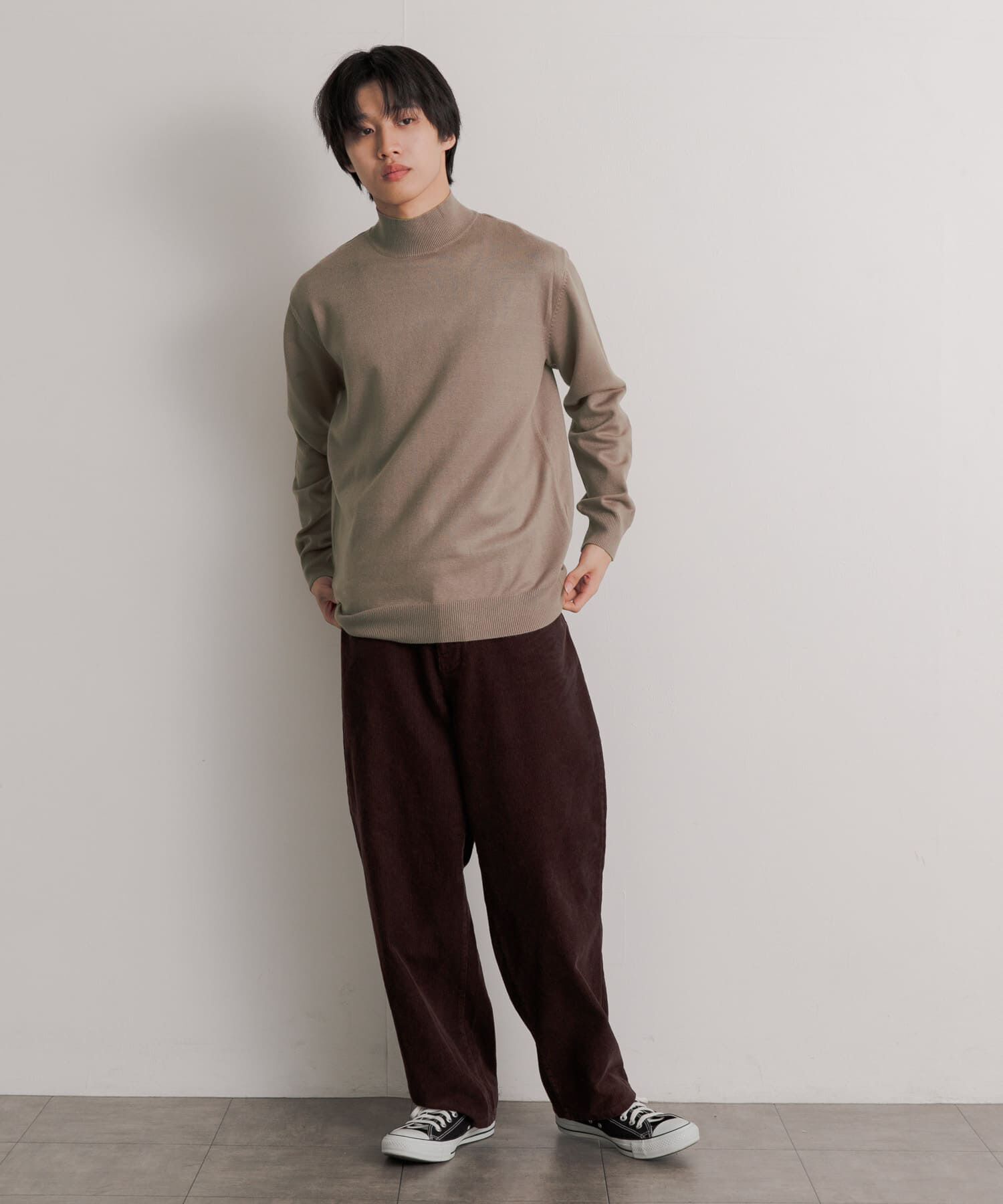 SENSE OF PLACE by URBAN RESEARCH「『ユニセックス』ストレッチモックネックセーター」|ニット・セーター|