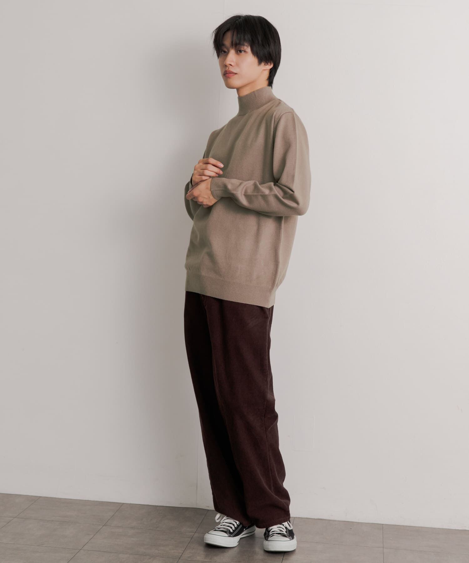 SENSE OF PLACE by URBAN RESEARCH「『ユニセックス』ストレッチモックネックセーター」|ニット・セーター|