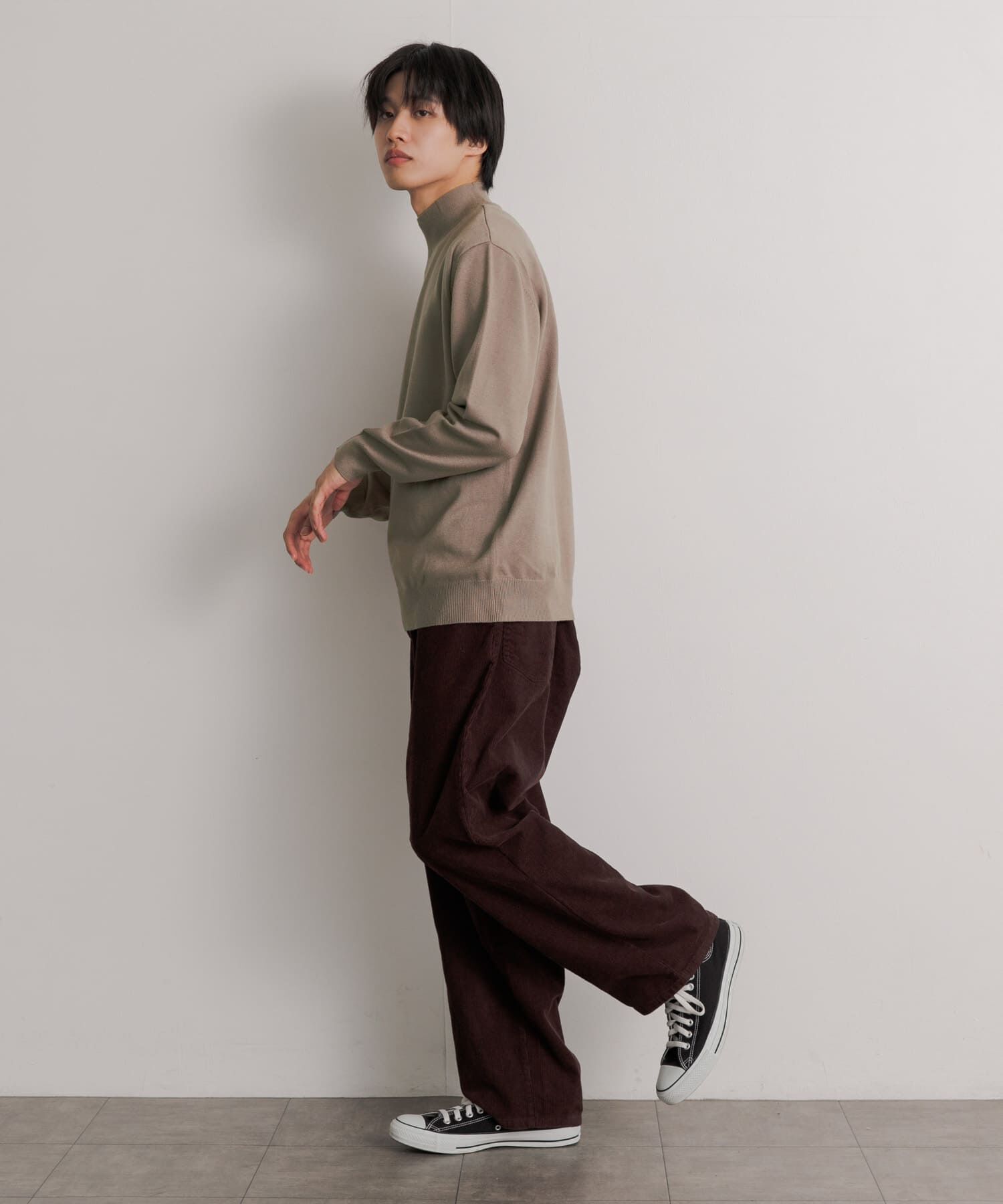 SENSE OF PLACE by URBAN RESEARCH「『ユニセックス』ストレッチモックネックセーター」|ニット・セーター|