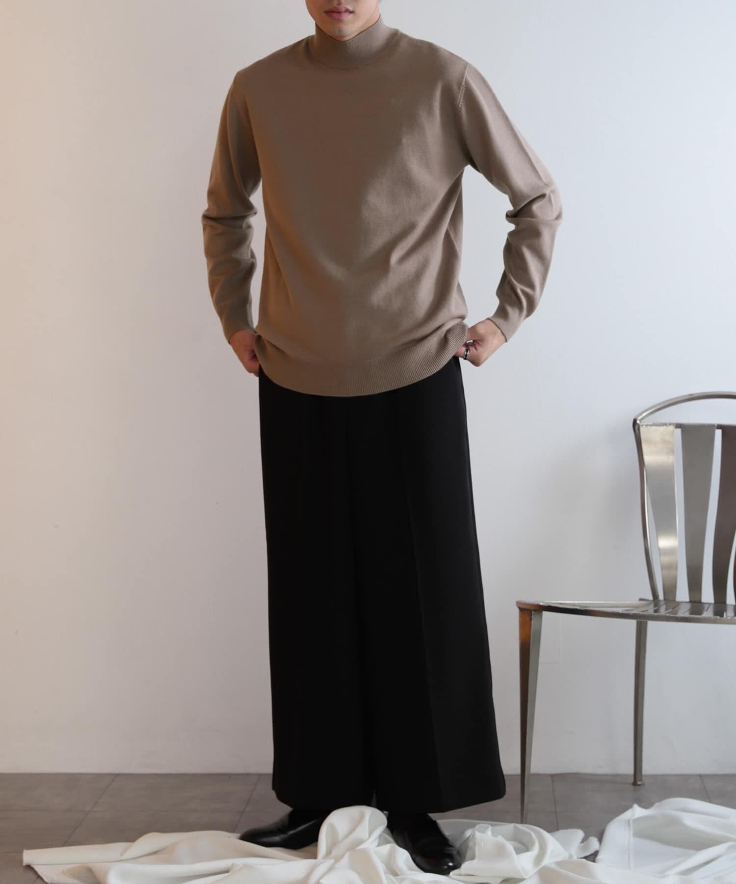 SENSE OF PLACE by URBAN RESEARCH「『ユニセックス』ストレッチモックネックセーター」|ニット・セーター|