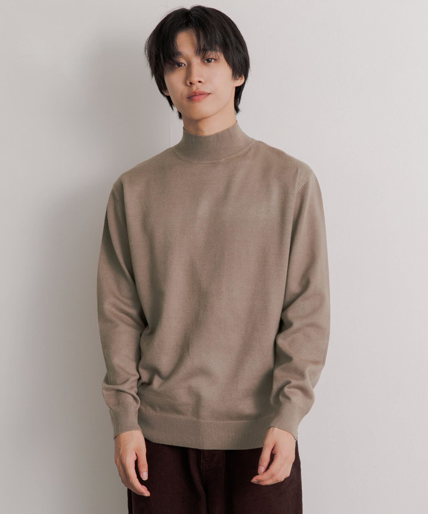 SENSE OF PLACE by URBAN RESEARCH「『ユニセックス』ストレッチモックネックセーター」|ニット・セーター|