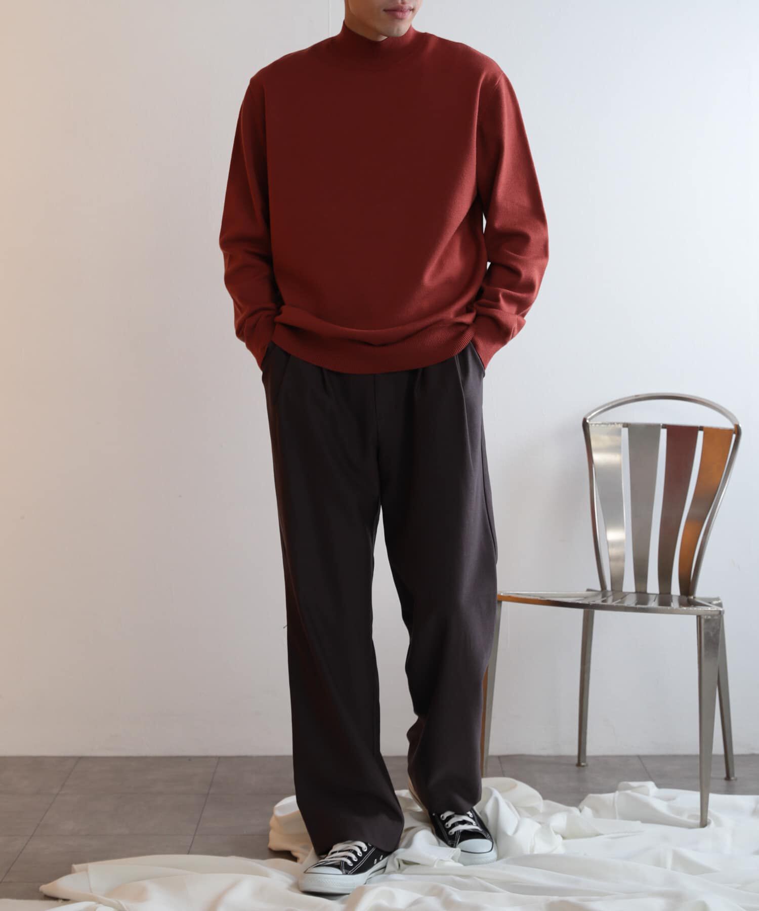 SENSE OF PLACE by URBAN RESEARCH「『ユニセックス』ストレッチモックネックセーター」|ニット・セーター|