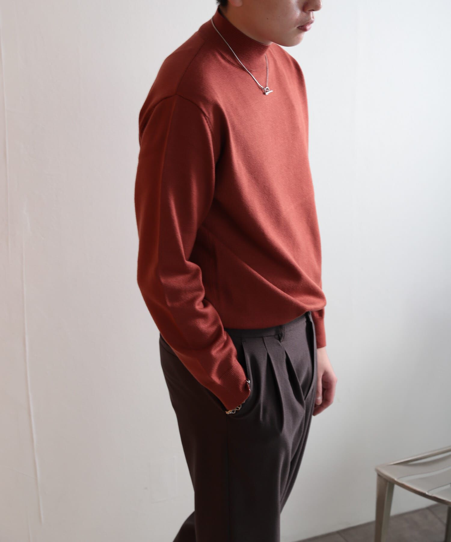 SENSE OF PLACE by URBAN RESEARCH「『ユニセックス』ストレッチモックネックセーター」|ニット・セーター|