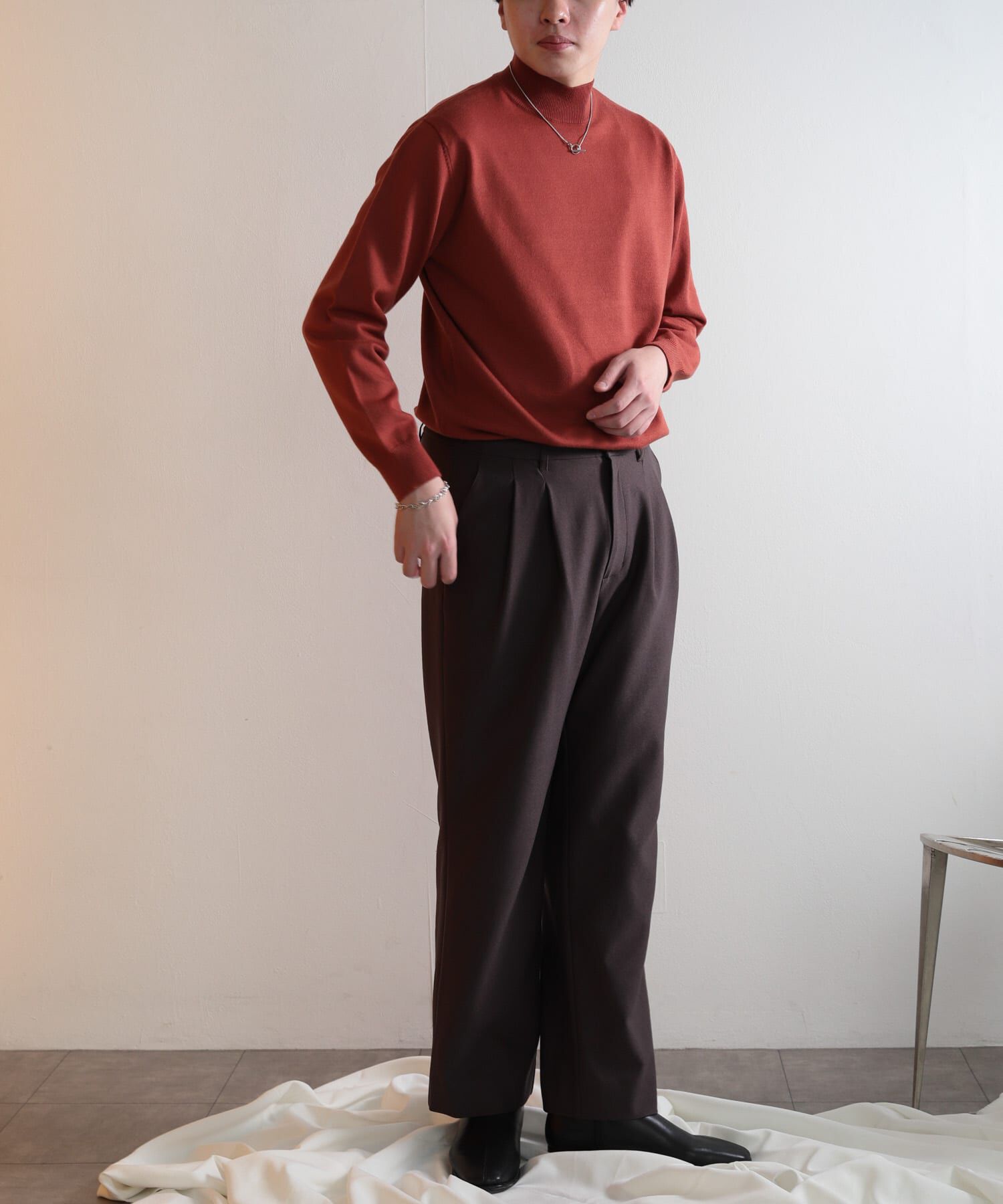 SENSE OF PLACE by URBAN RESEARCH「『ユニセックス』ストレッチモックネックセーター」|ニット・セーター|