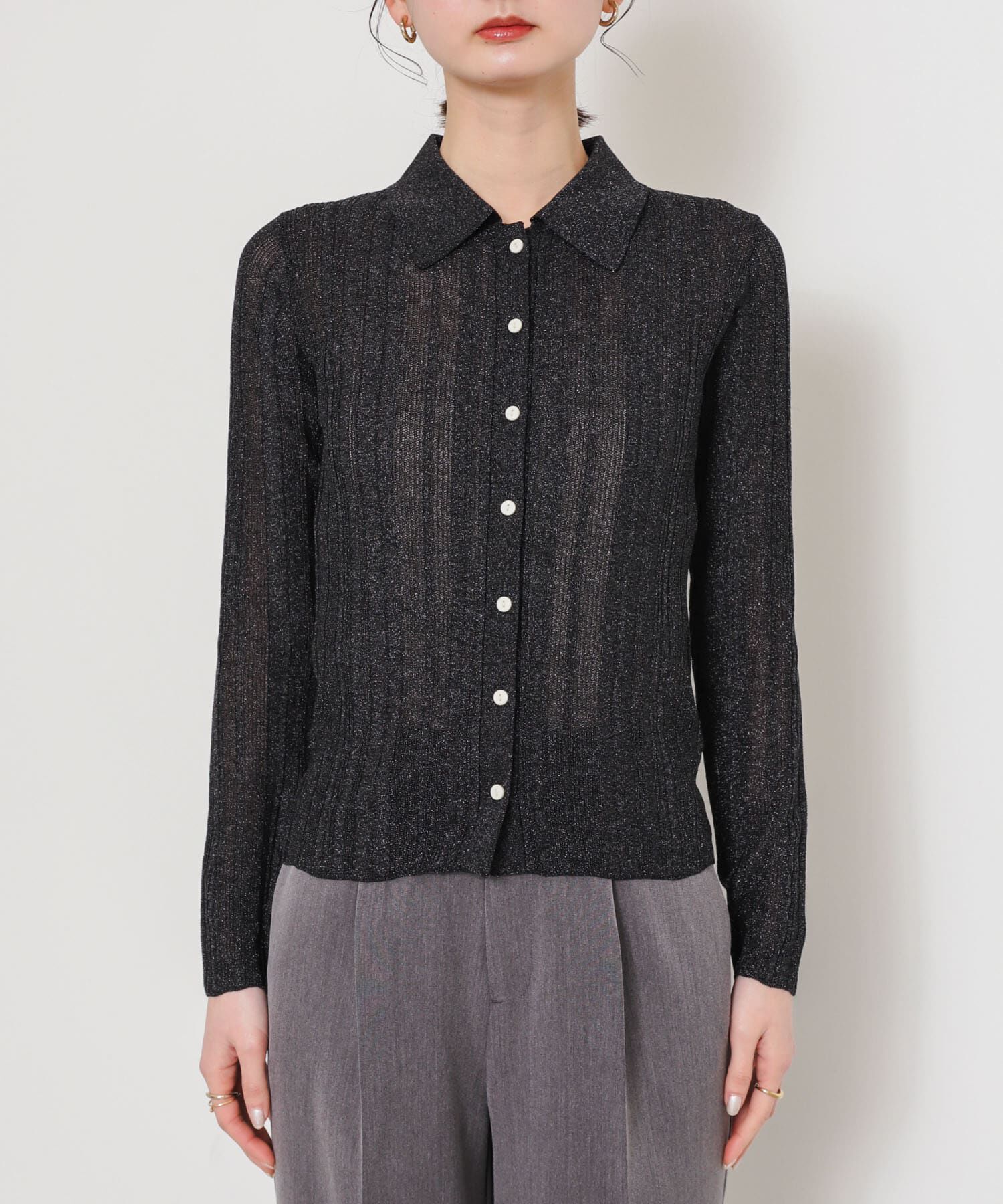 SENSE OF PLACE by URBAN RESEARCH「ランダムリブニットカーディガン」|カーディガン|