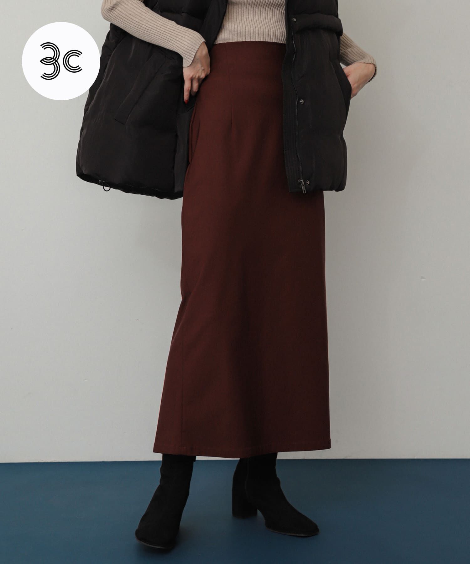 SENSE OF PLACE by URBAN RESEARCH「『一部WEB限定ｶﾗｰ』『TALLｻｲｽﾞ/WEB限定』ｽﾄﾚｯﾁｻｽﾂｷﾊｲｳ  」|スカート|ブラウン