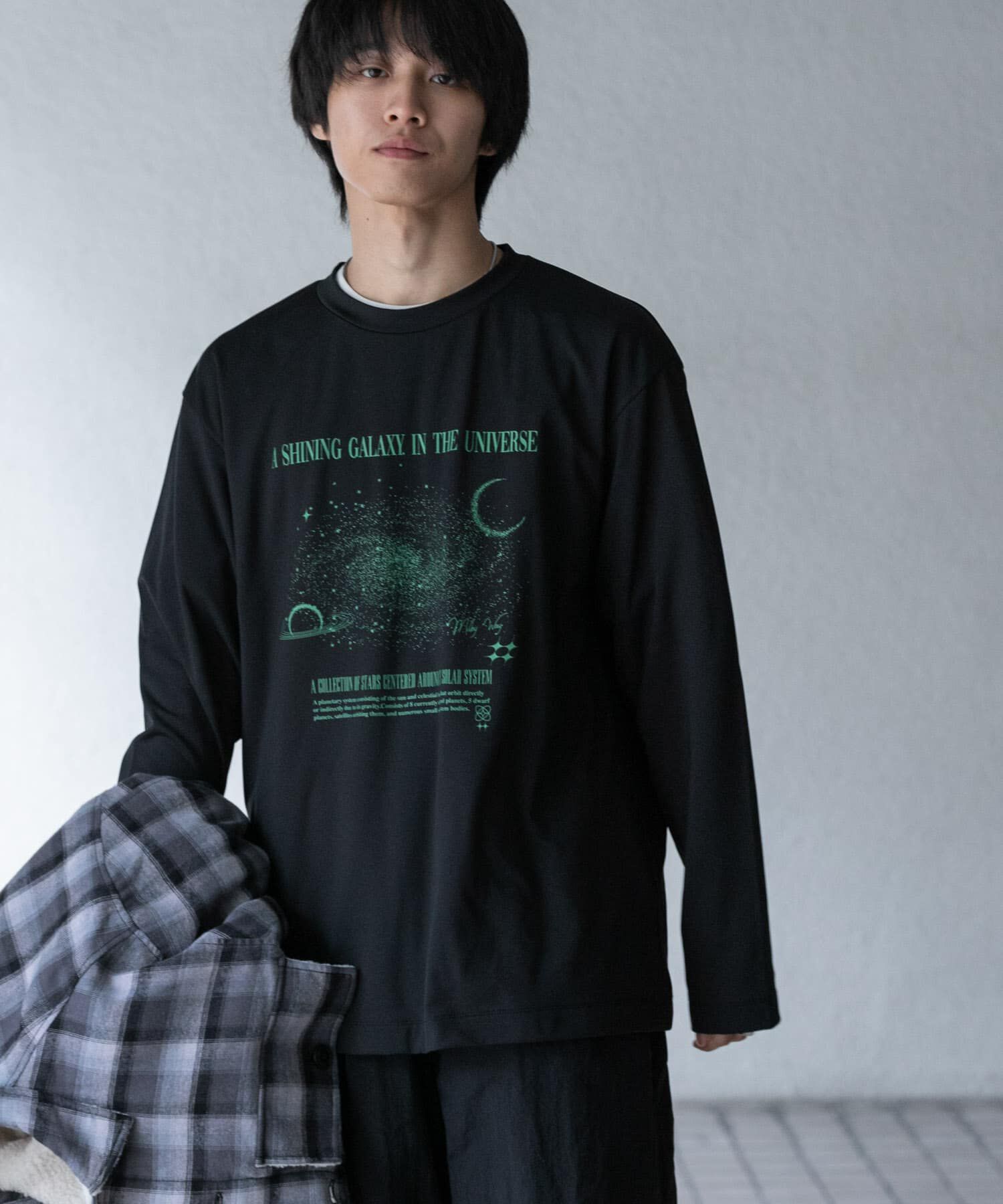 SENSE OF PLACE by URBAN RESEARCH「Galaxy Graphic Long-Sleeve T-shirts」|Tシャツ・カットソー|
