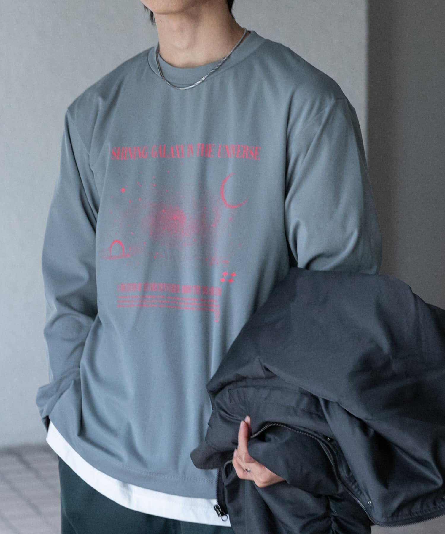 SENSE OF PLACE by URBAN RESEARCH「Galaxy Graphic Long-Sleeve T-shirts」|Tシャツ・カットソー|