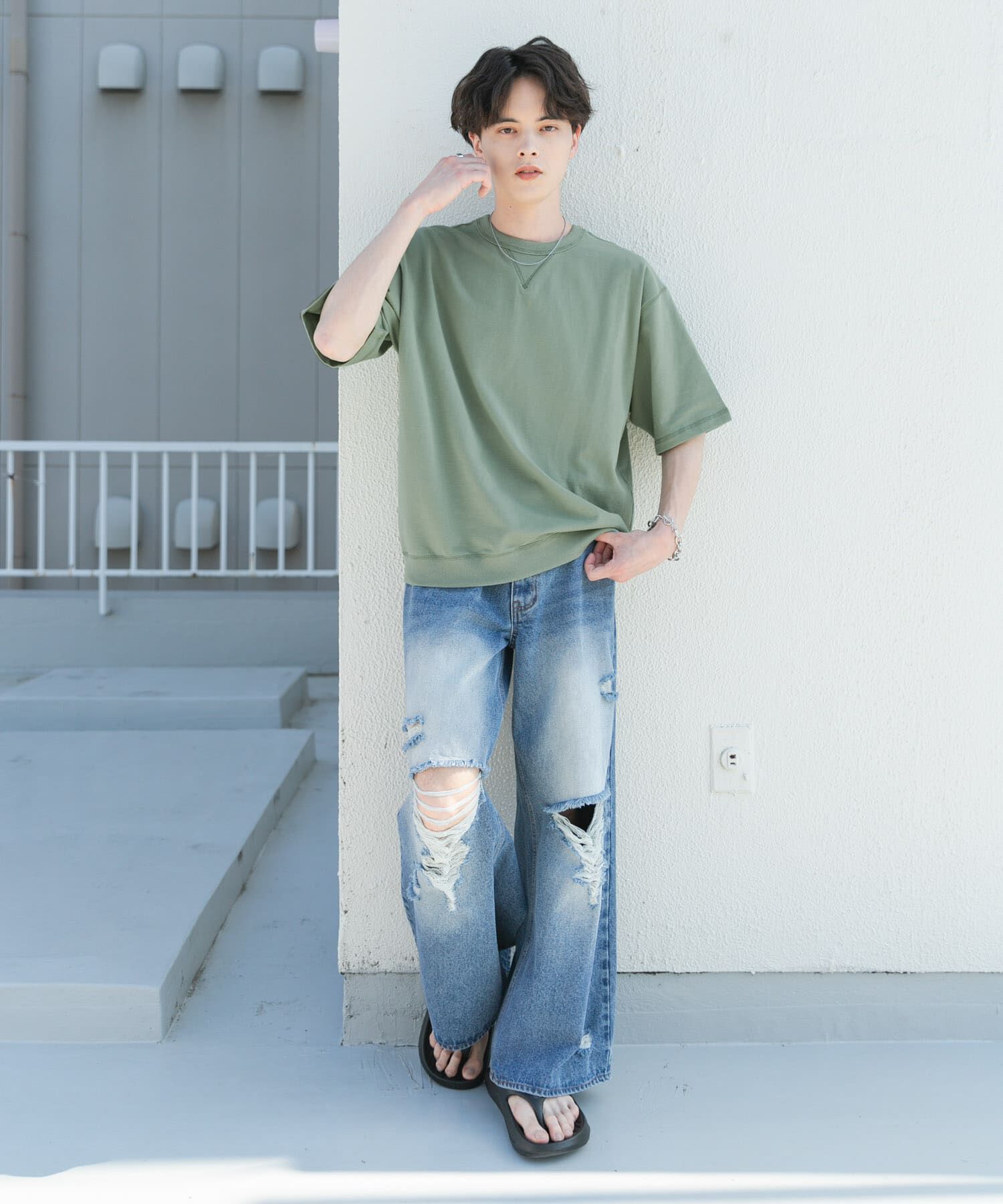 SENSE OF PLACE by URBAN RESEARCH「ライトスウェットショートスリーブTシャツ」|Tシャツ・カットソー|