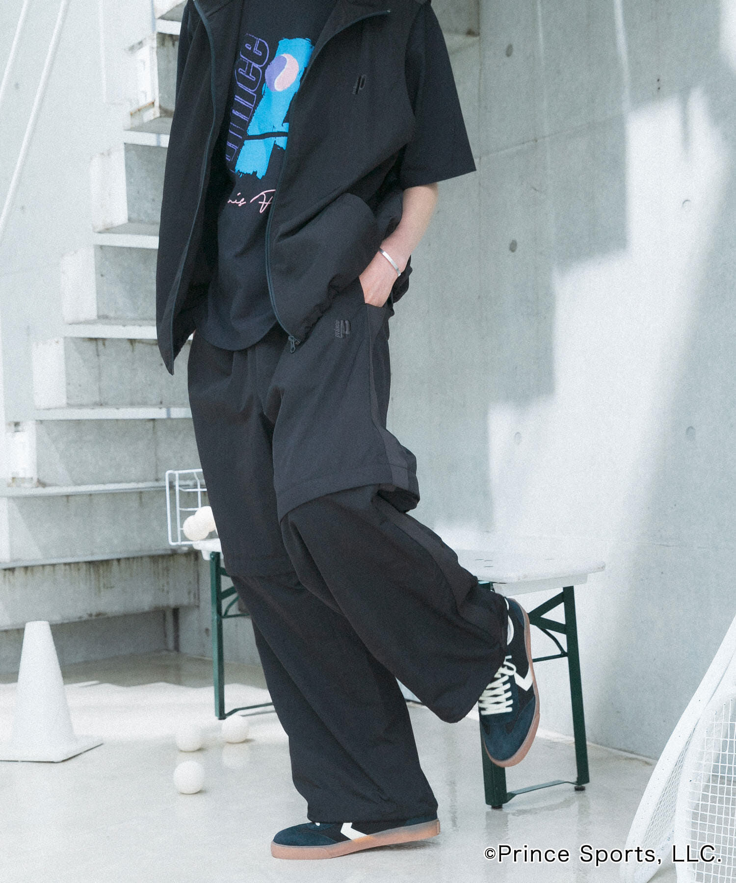 SENSE OF PLACE by URBAN RESEARCH「『別注』prince　トラックベスト」|ノーカラーコート|