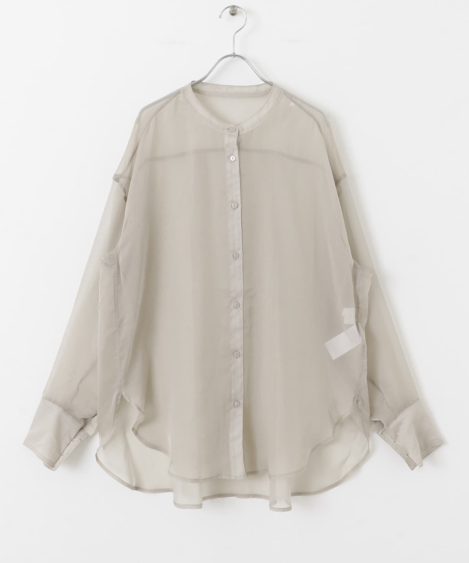 SENSE OF PLACE by URBAN RESEARCH「バンドカラーシャンブレーシアーシャツ」|シャツ・ブラウス|