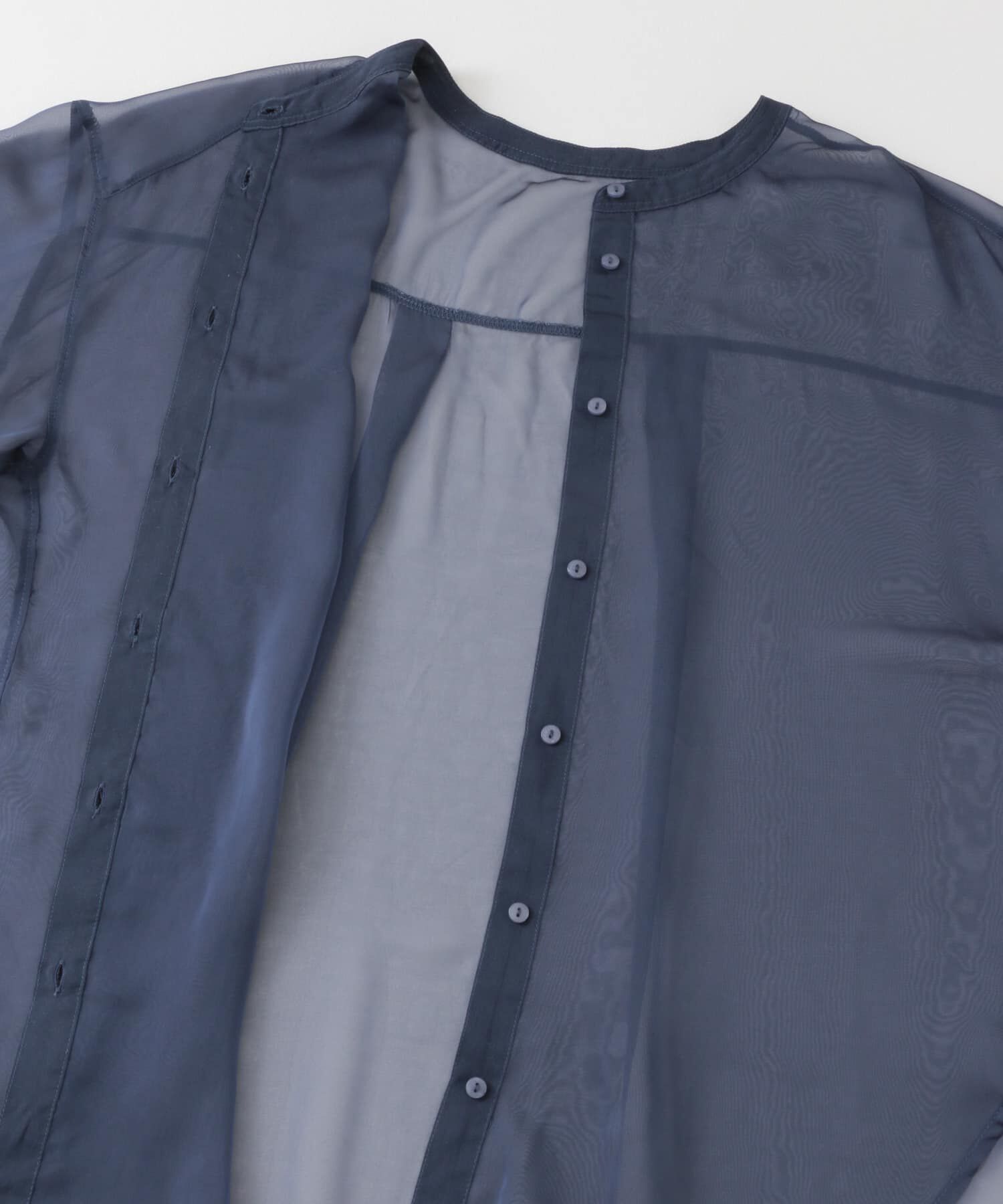 SENSE OF PLACE by URBAN RESEARCH「バンドカラーシャンブレーシアーシャツ」|シャツ・ブラウス|