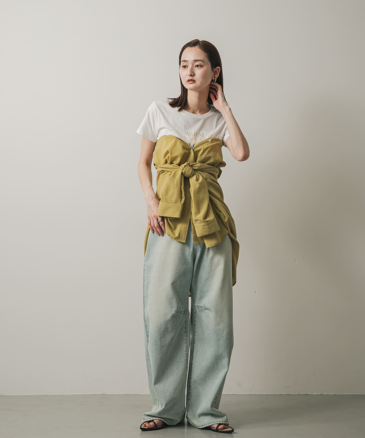 SENSE OF PLACE by URBAN RESEARCH「リネンライクショルダースリットシャツ」|シャツ・ブラウス|