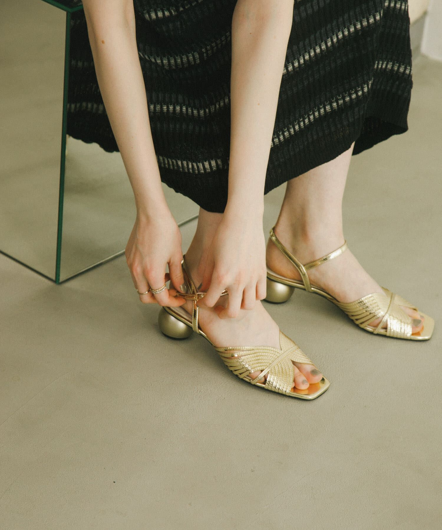 SENSE OF PLACE by URBAN RESEARCH「メタリックサンダル」|サンダル|ゴールド