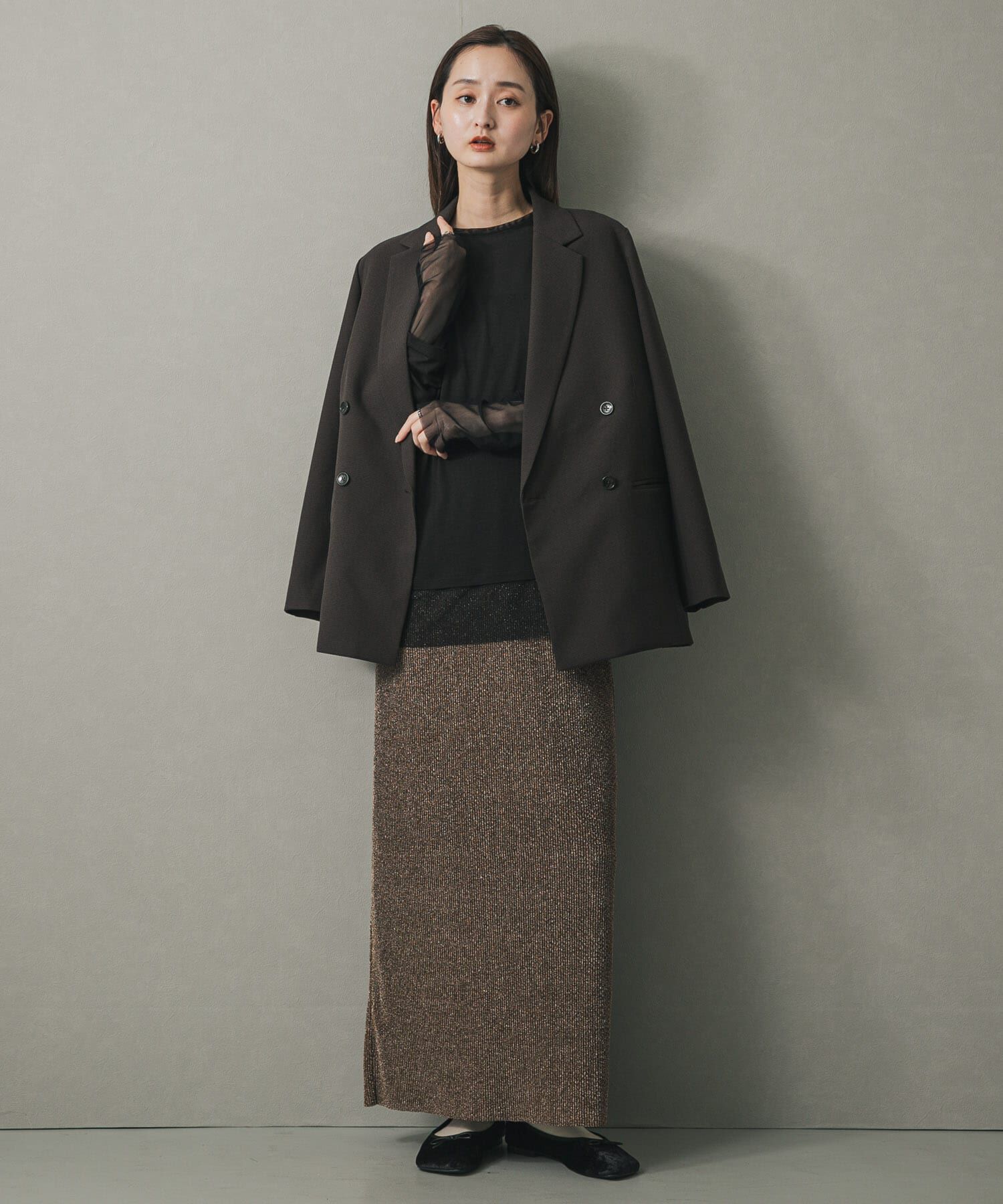 SENSE OF PLACE by URBAN RESEARCH「ベロアスクエアフラットシューズ」|バレエシューズ|