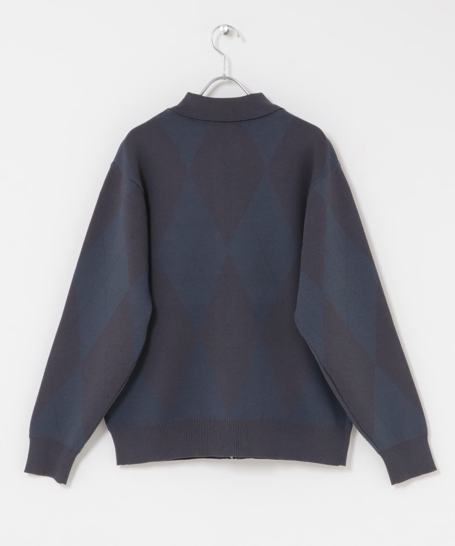 SENSE OF PLACE by URBAN RESEARCH「『洗濯可』アーガイルジップニットカーディガン」|カーディガン|