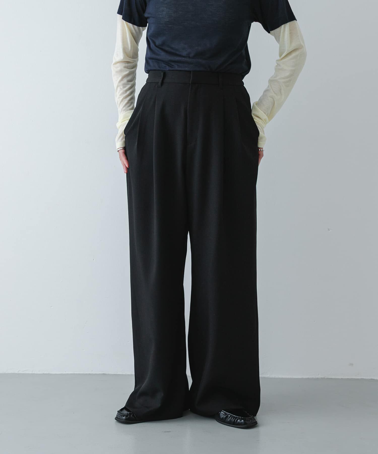 SENSE OF PLACE by URBAN RESEARCH「『イージーケア/速乾/UVカット/接触冷感』ツータックルーズスラックス」|その他|