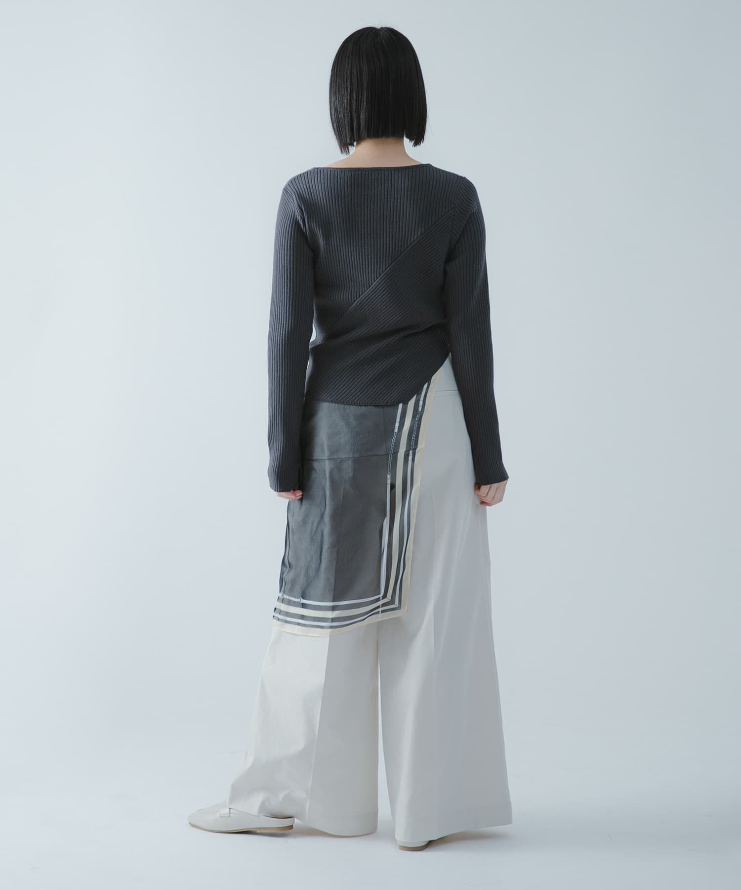 SENSE OF PLACE by URBAN RESEARCH「『洗濯可/防花粉』SKINProofアシメヘムボートネックセーター」|ニット・セーター|