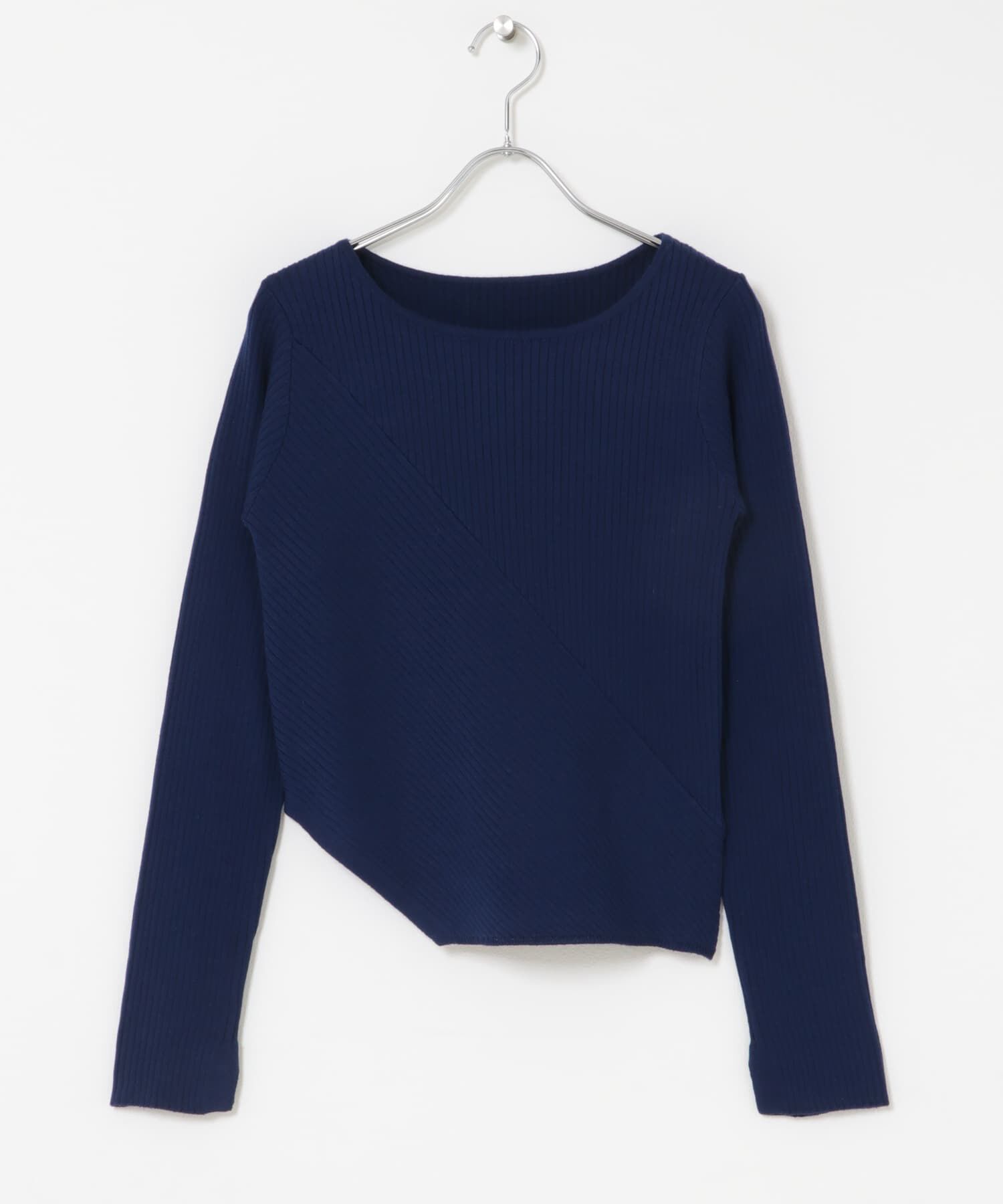 SENSE OF PLACE by URBAN RESEARCH「『洗濯可/防花粉』SKINProofアシメヘムボートネックセーター」|ニット・セーター|