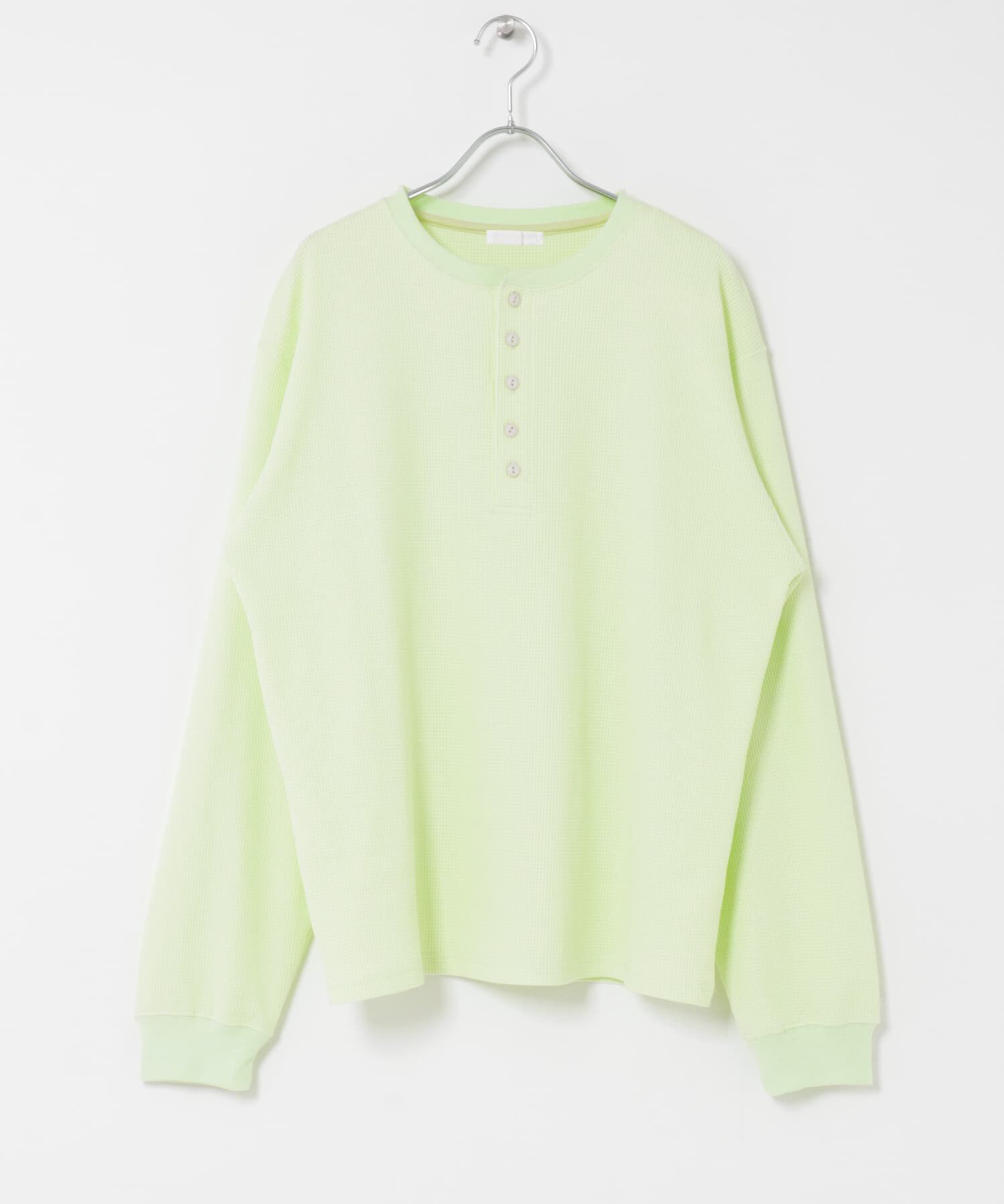 SENSE OF PLACE by URBAN RESEARCH「ワッフルヘンリーネックロングTシャツ」|Tシャツ・カットソー|