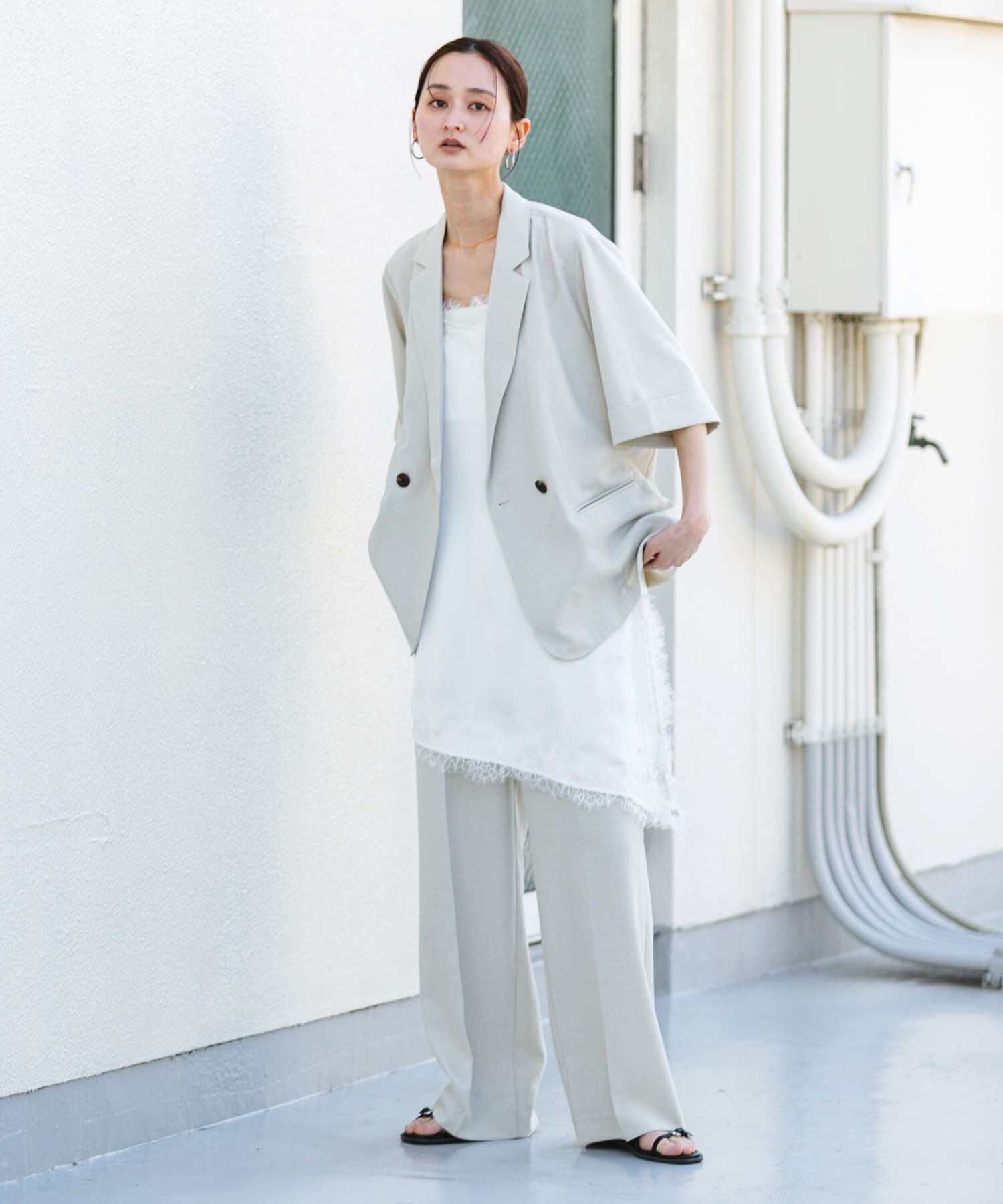 SENSE OF PLACE by URBAN RESEARCH「『UR TECH DRYLUXE』リネンライクジャケット」|その他|