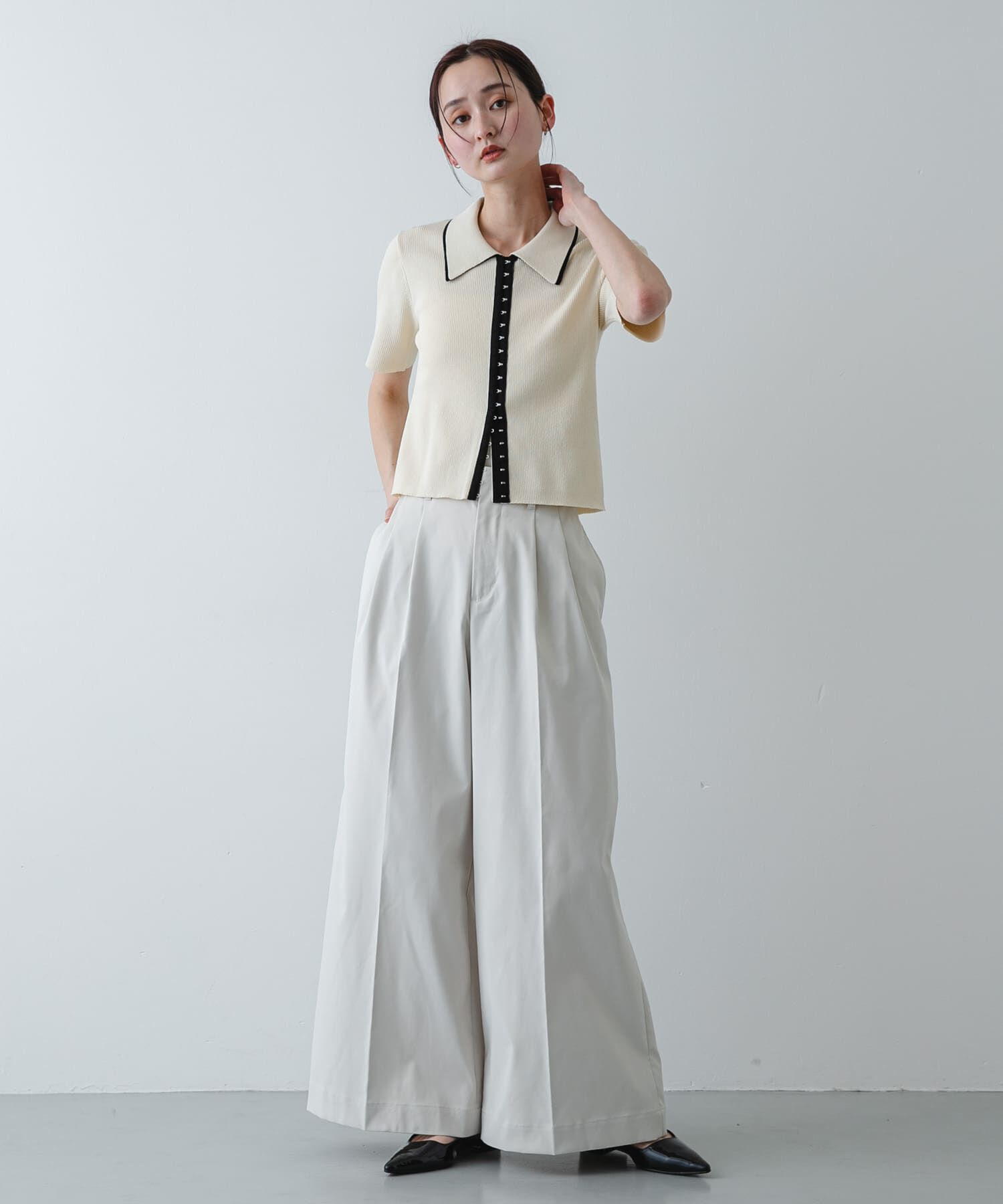 SENSE OF PLACE by URBAN RESEARCH「バイカラーエリツキホックニット」|ニット・セーター|