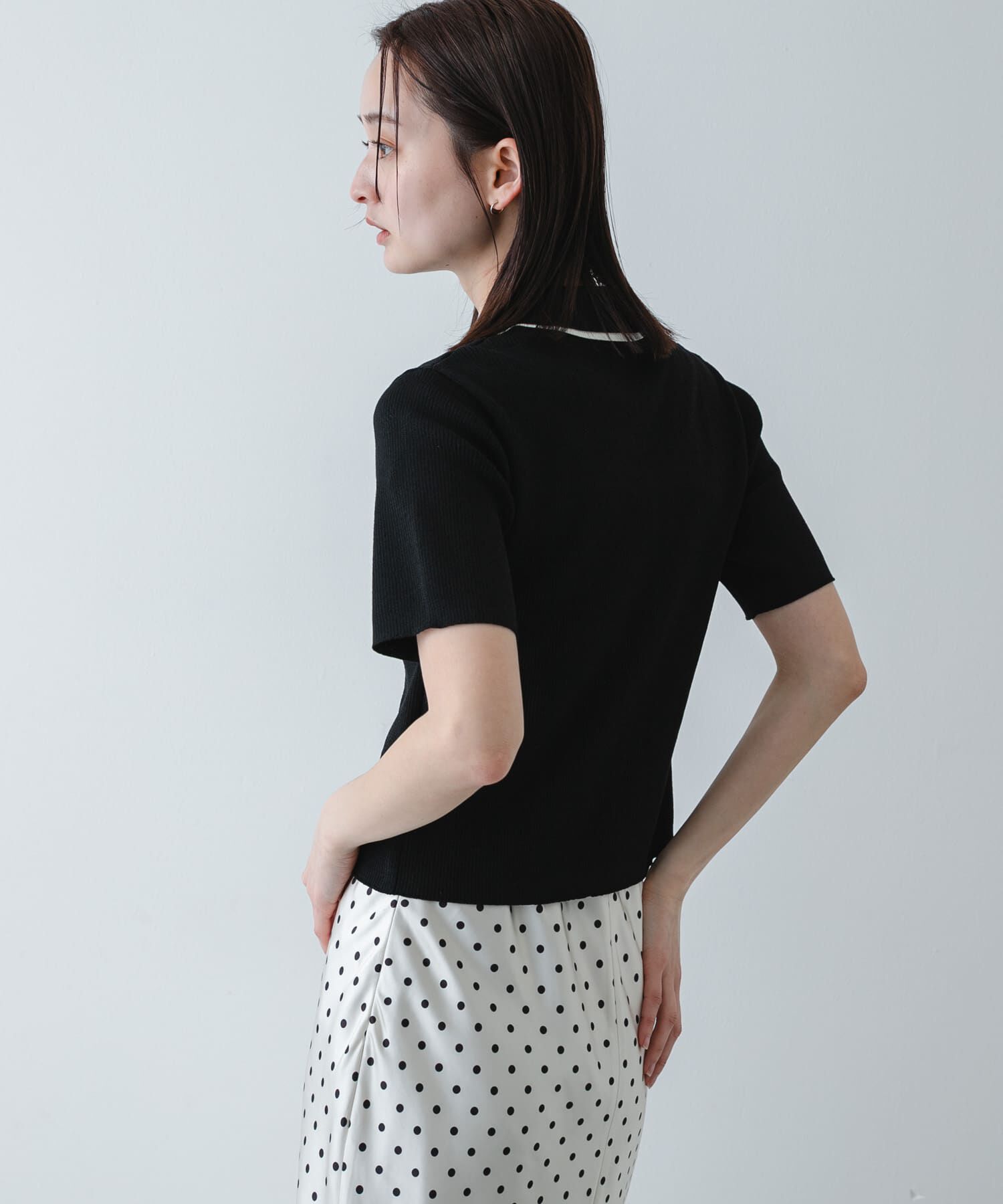 SENSE OF PLACE by URBAN RESEARCH「バイカラーエリツキホックニット」|ニット・セーター|